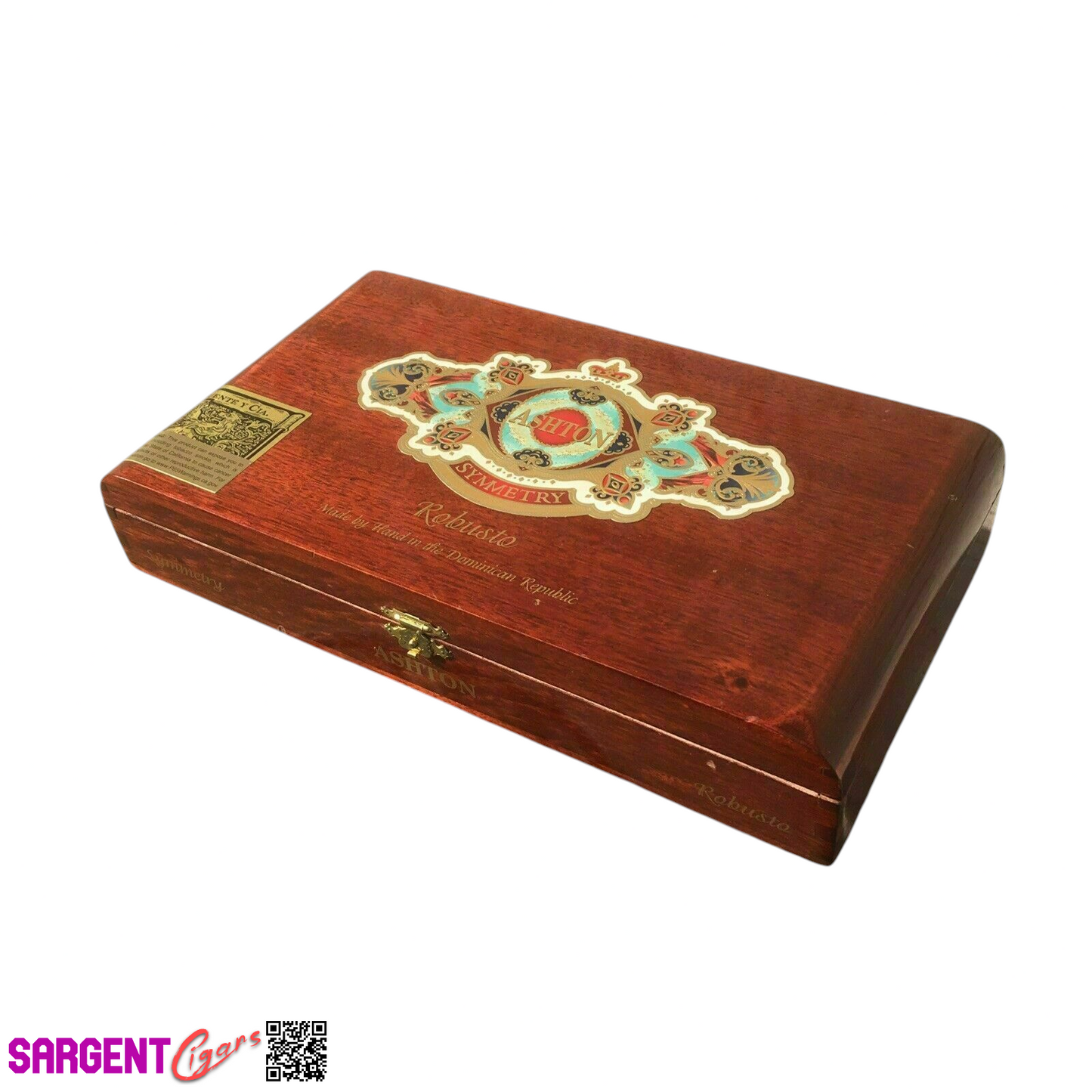Ashton Symmetry Robusto Empty Wooden Cigar Box 11x6x2