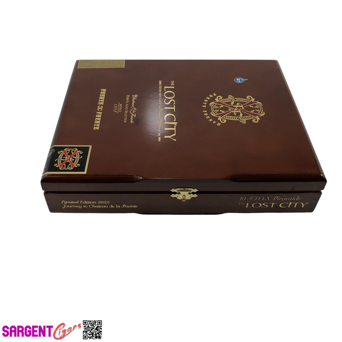 Arturo Fuente Opus X The Lost City Piramide Empty Wooden Cigar Box 10.25x8.25x2