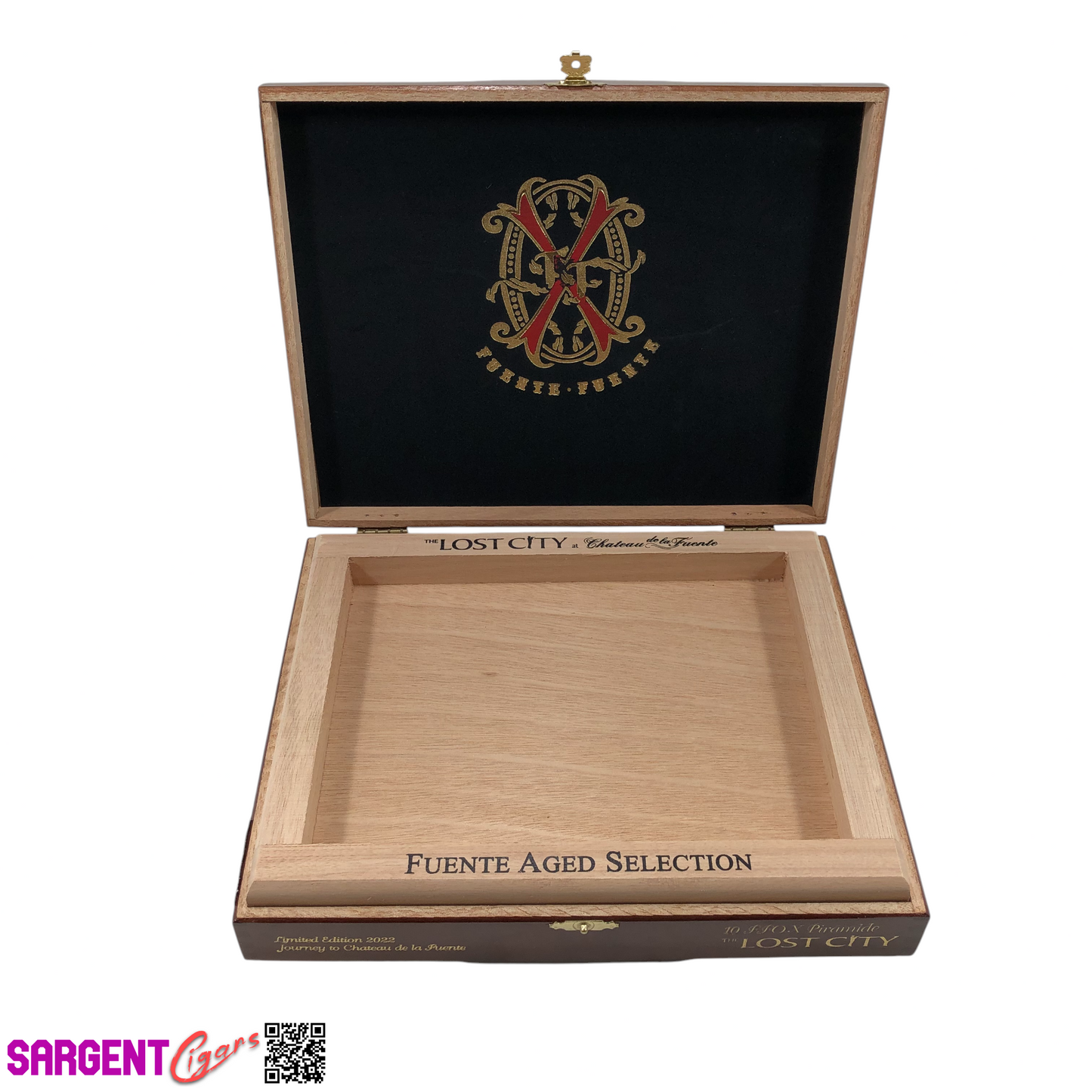 Arturo Fuente Opus X The Lost City Piramide Empty Wooden Cigar Box 10.25x8.25x2