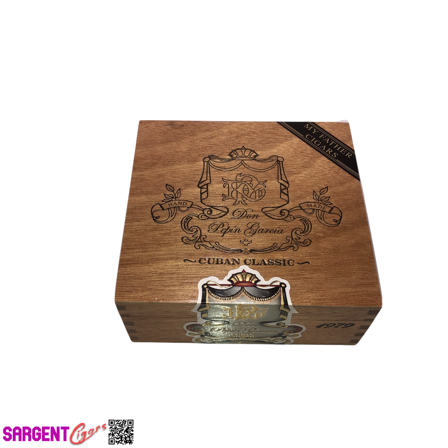 Don Pepin Garcia 1979 Robusto Empty Wooden Cigar Box 6.25x6x2.75