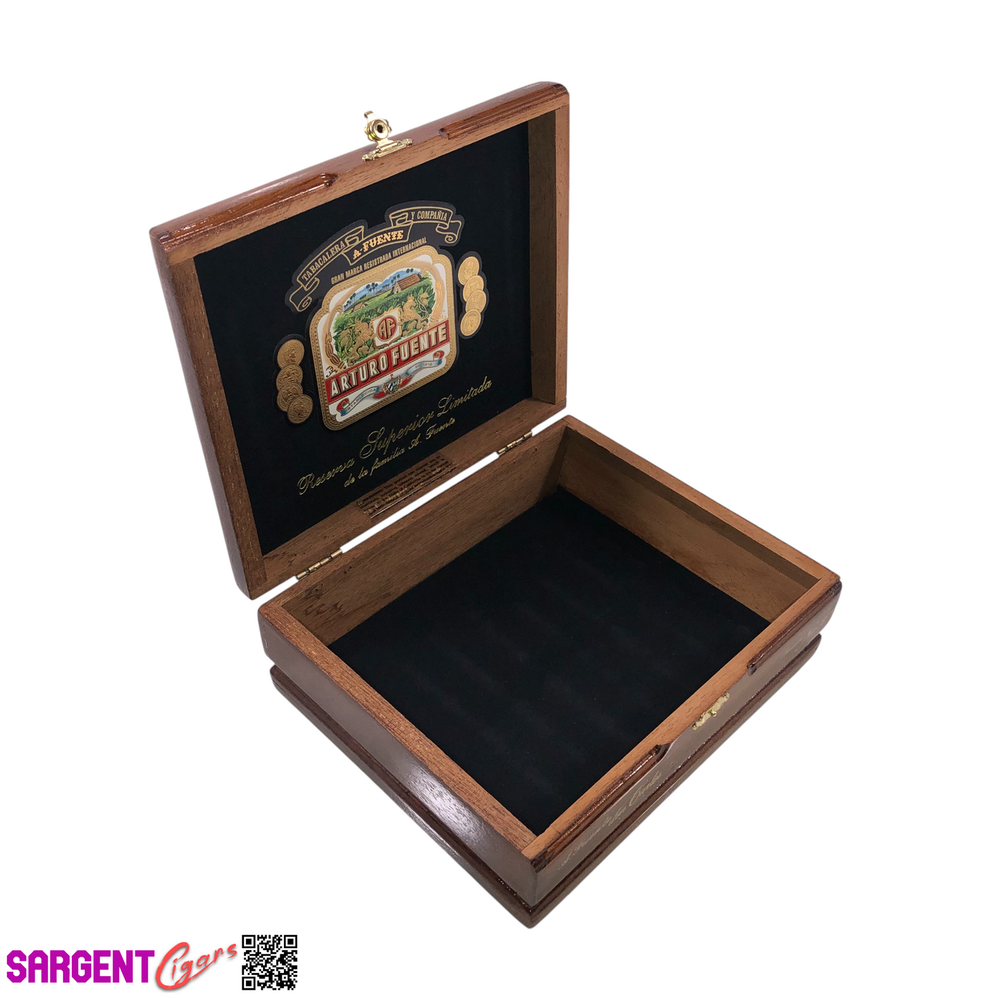 Arturo Fuente Don Carlos No2 Empty Wooden Cigar Box 8.25x6.75x3