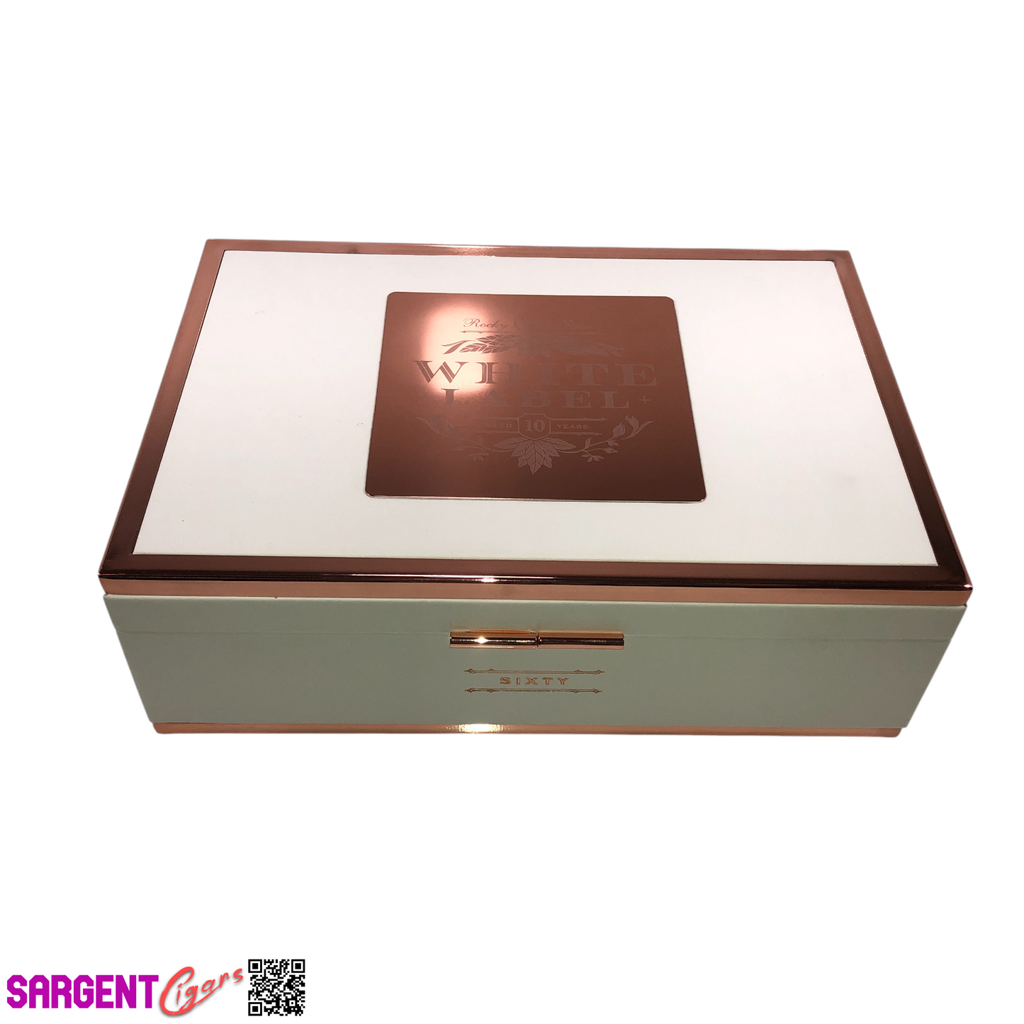 Rocky Patel White Label Sixty Empty Wooden Cigar Box 10.25x7x3.25