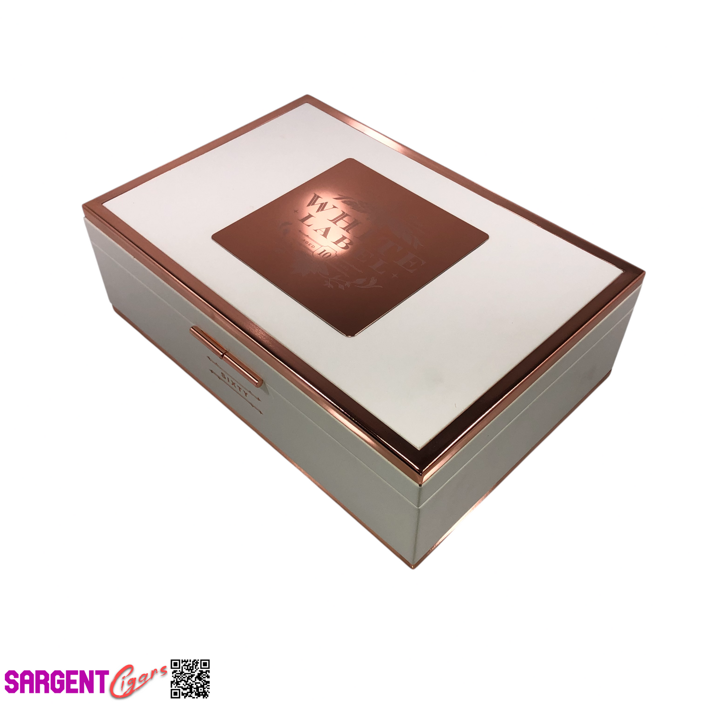 Rocky Patel White Label Sixty Empty Wooden Cigar Box 10.25x7x3.25