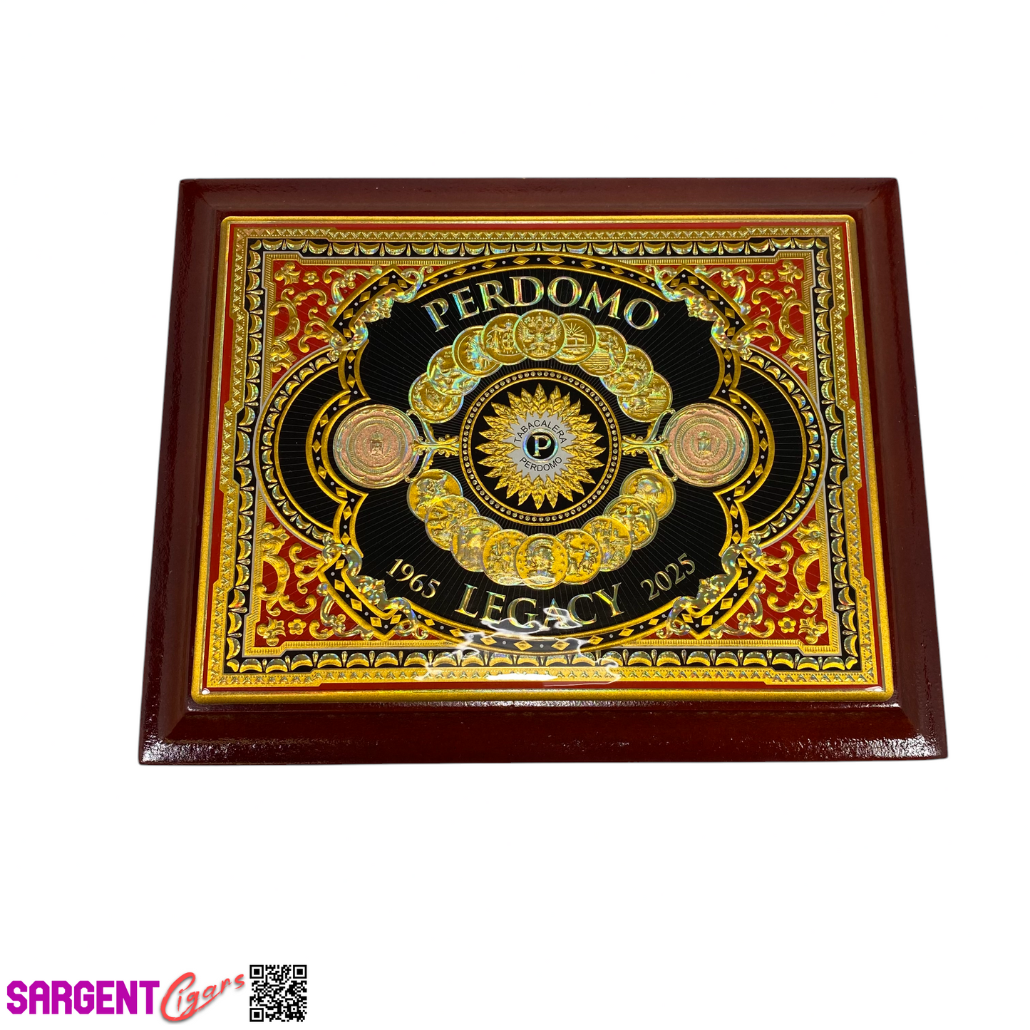 Perdomo Legacy Connecticut Robusto Empty Wooden Cigar Box 8x6.5x3.25