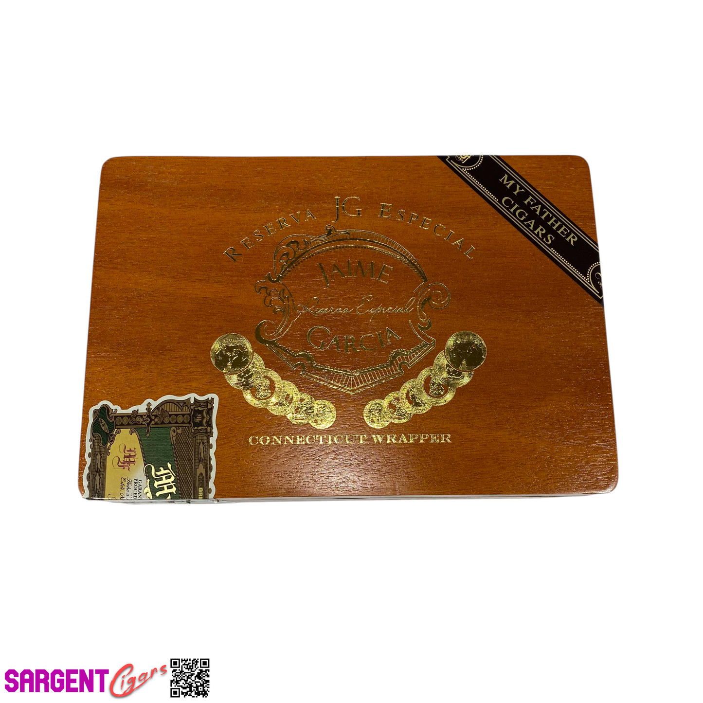 Jaime Garcia Conn Robusto Empty Wooden Cigar Box 8.5x6x2