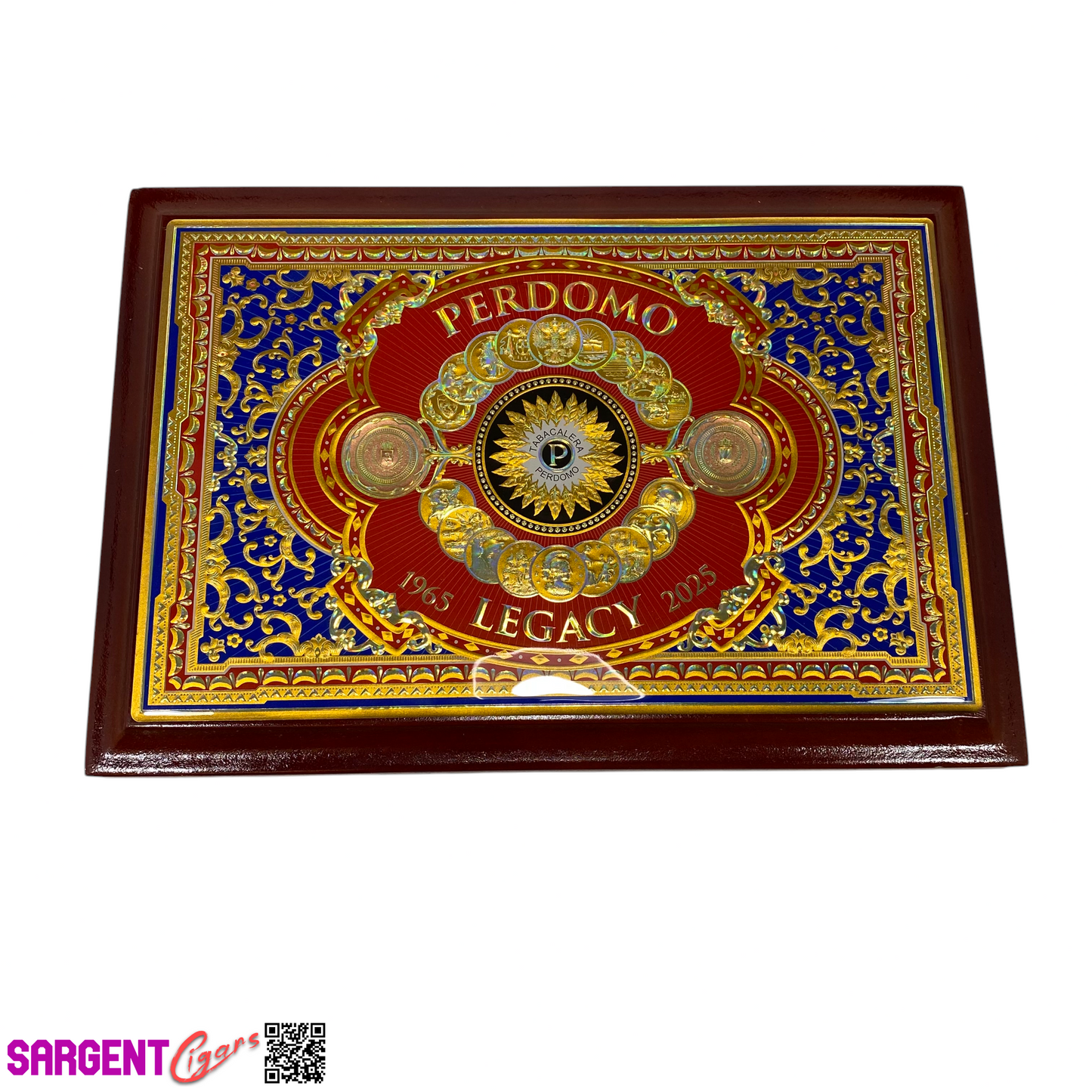 Perdomo Legacy Shade Belicoso Empty Wooden Cigar Box 10.75x7.25x1.5