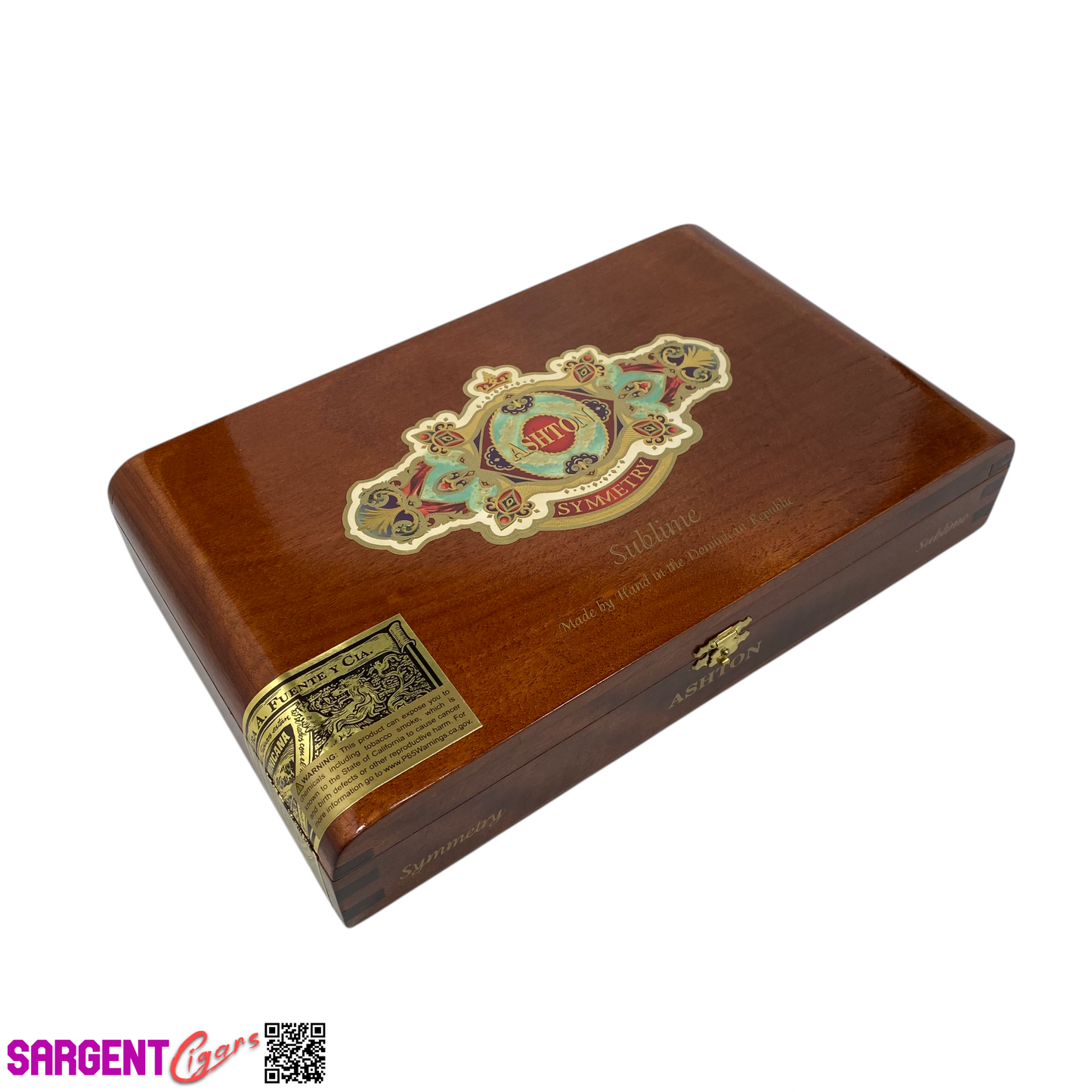 Ashton Symmetry Sublime Empty Wooden Cigar Box 11.5x7x2 (1)
