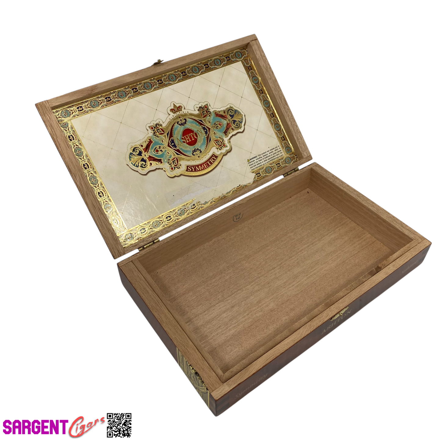Ashton Symmetry Sublime Empty Wooden Cigar Box 11.5x7x2 (1)