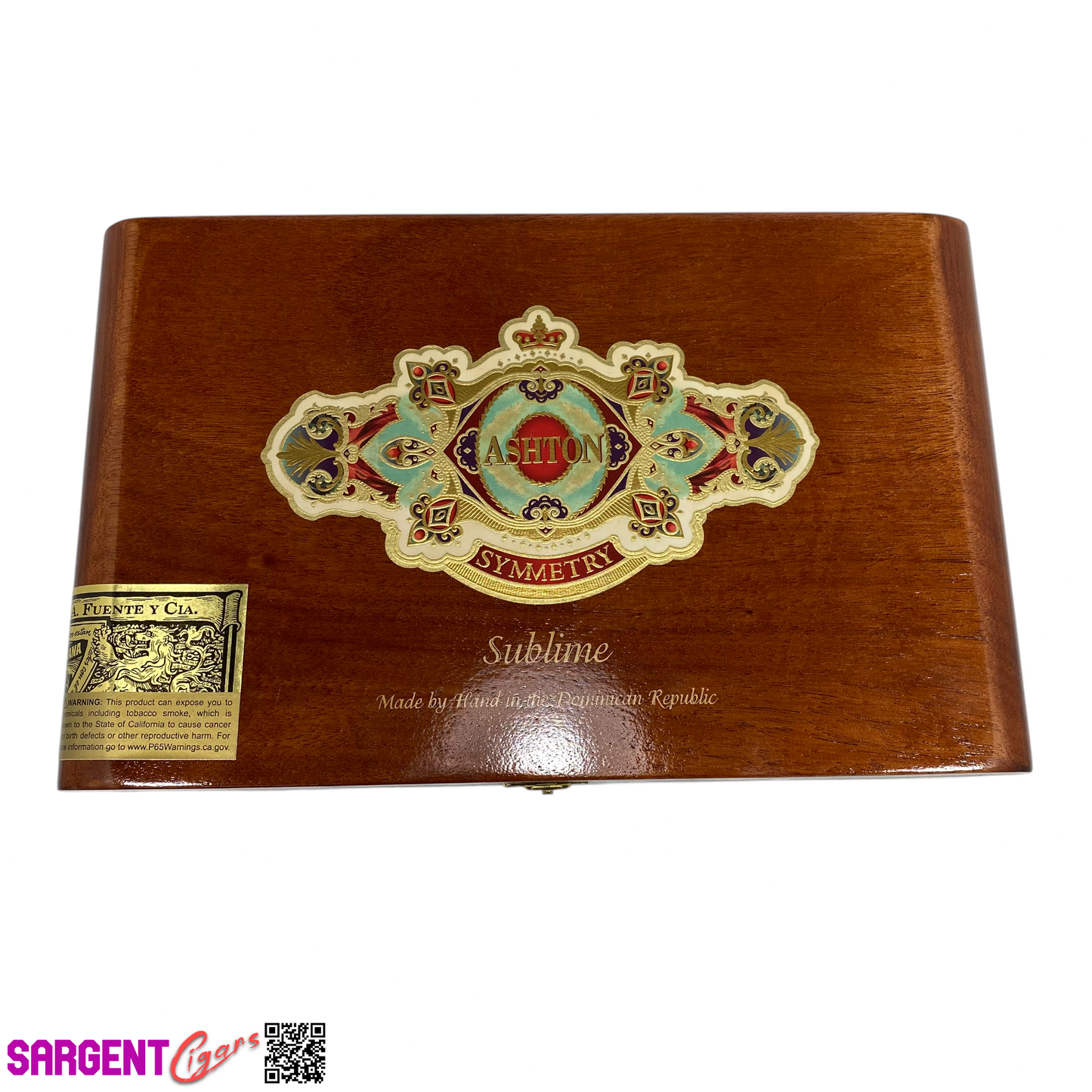 Ashton Symmetry Sublime Empty Wooden Cigar Box 11.5x7x2 (1)