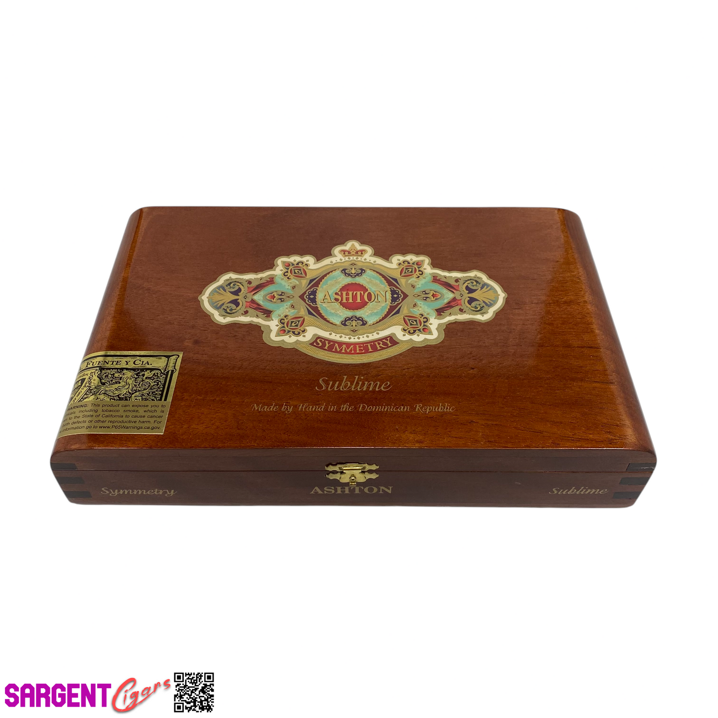 Ashton Symmetry Sublime Empty Wooden Cigar Box 11.5x7x2 (1)
