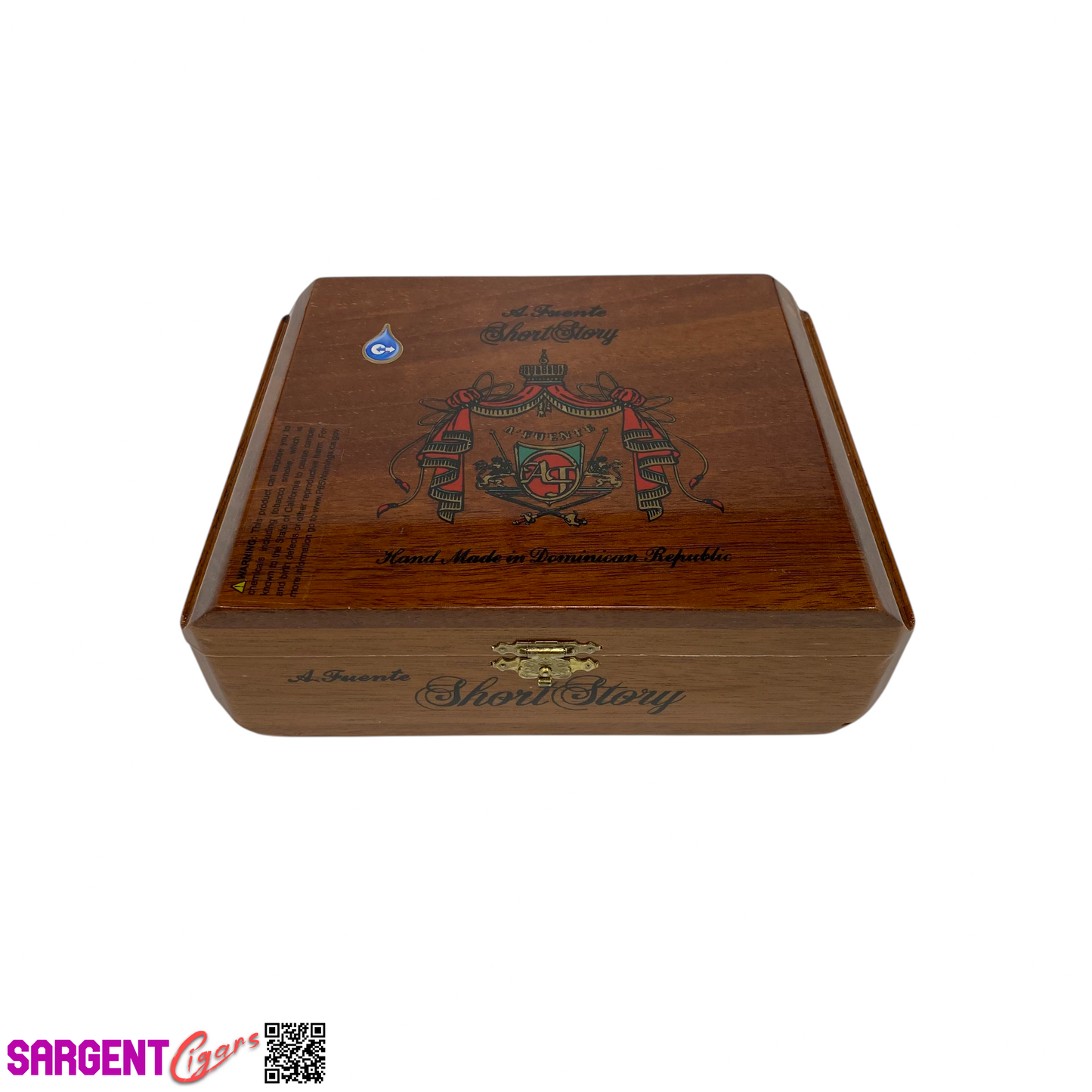 Arturo Fuente Short Story Empty Wooden Cigar Box 7x5x2.5