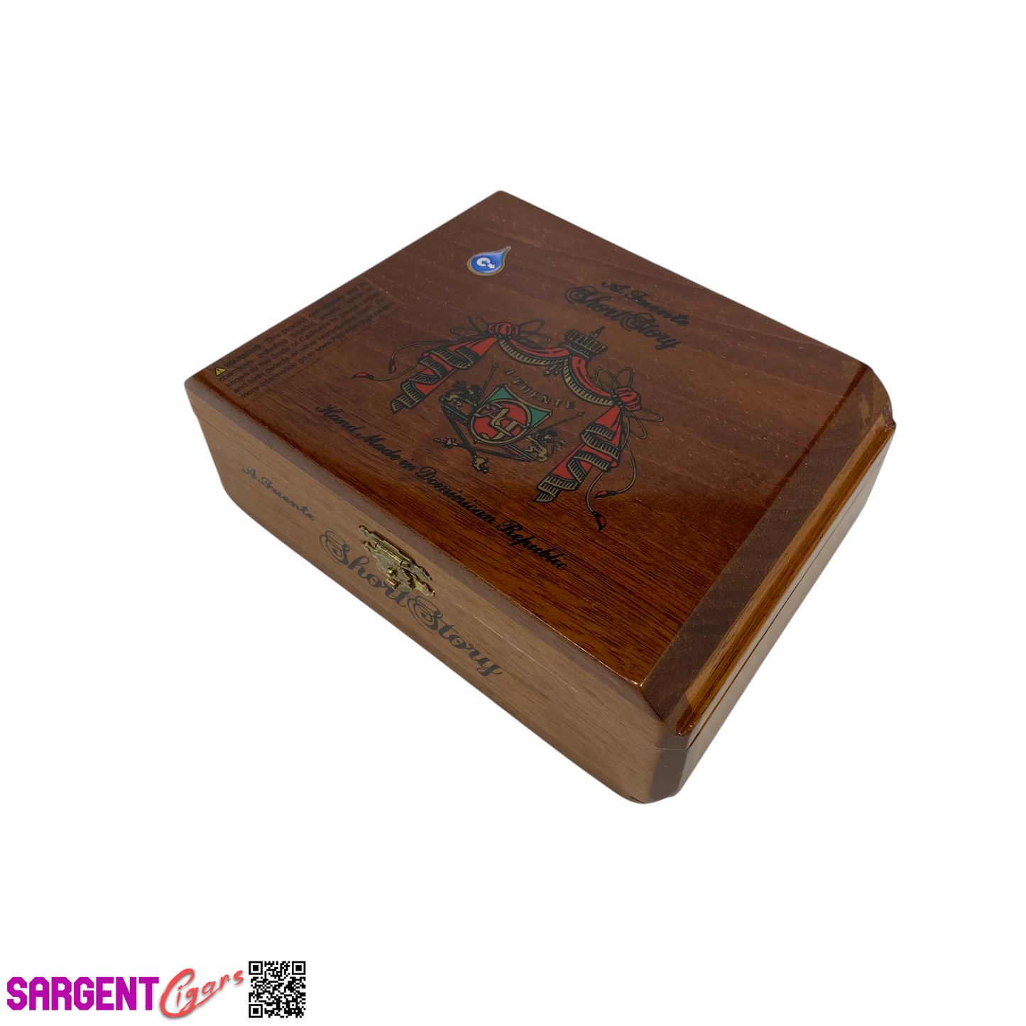 Arturo Fuente Short Story Empty Wooden Cigar Box 7x5x2.5