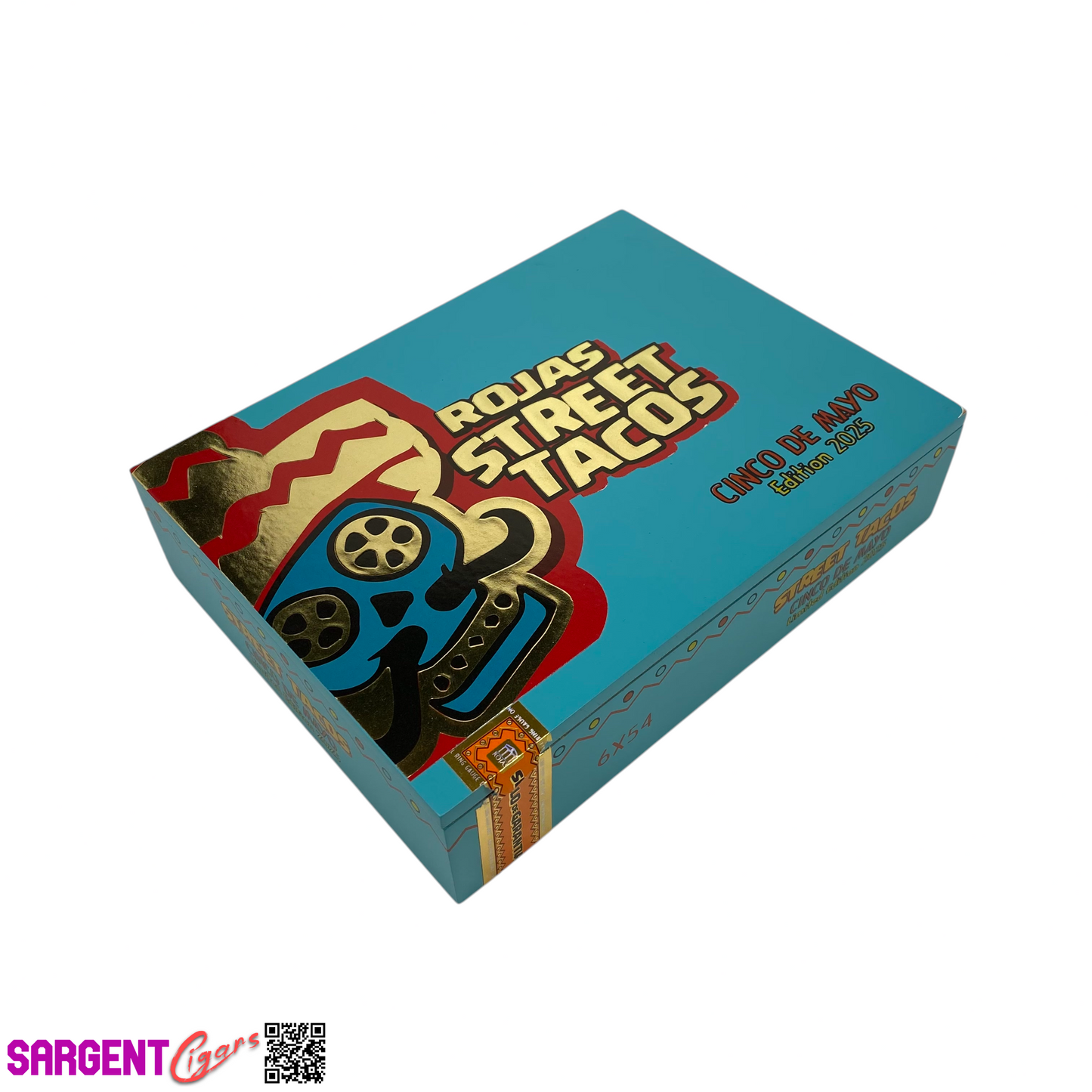 Rojas Street Taco 2025 Empty Wooden Cigar Box 8.75x6.75x2