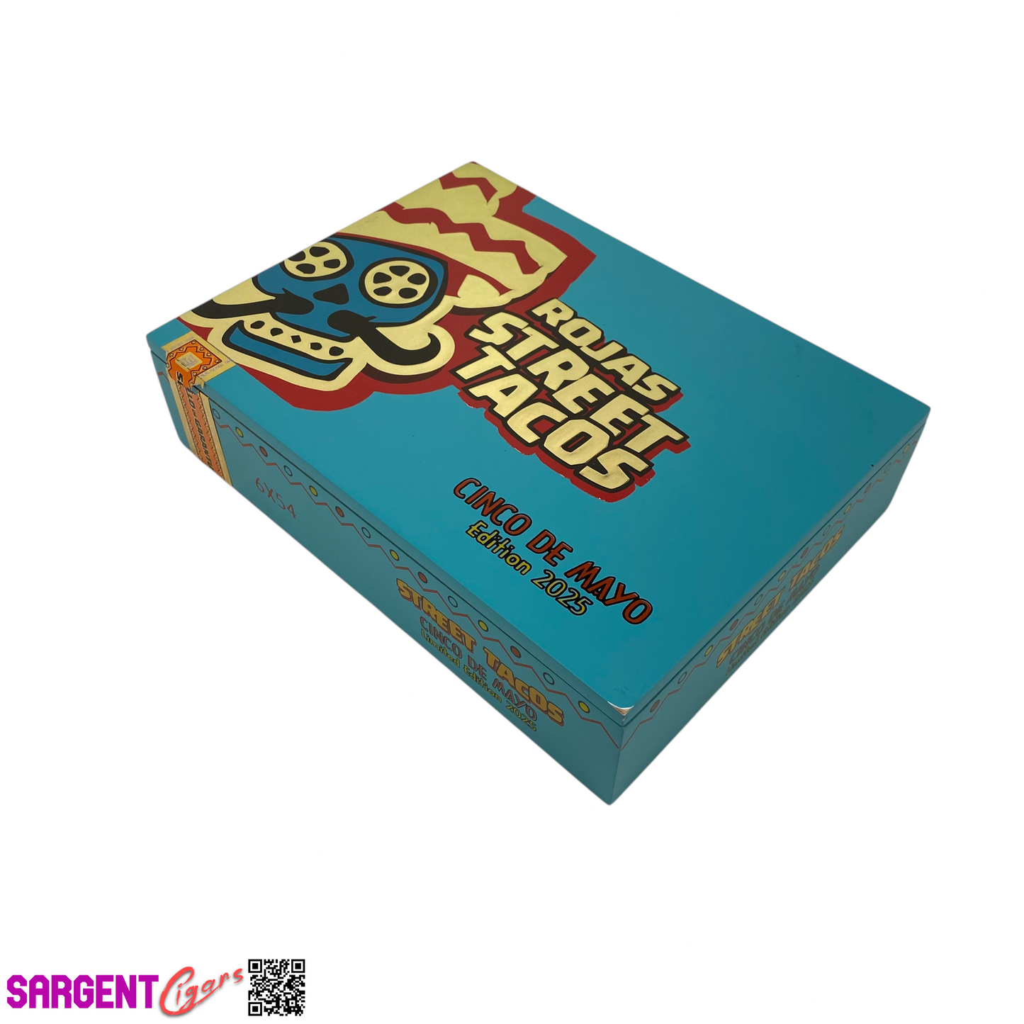 Rojas Street Taco 2025 Empty Wooden Cigar Box 8.75x6.75x2