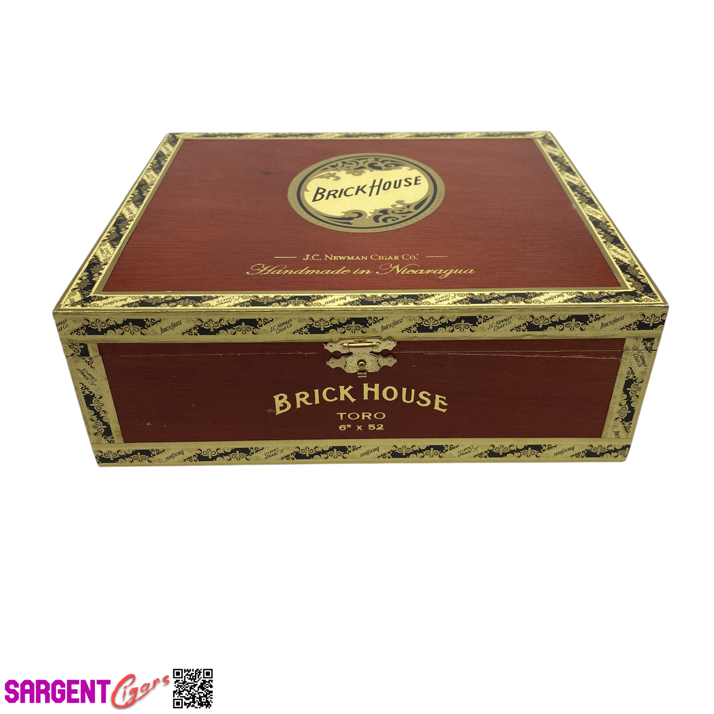 BrickHouse Mighty Mighty Classic Toro Empty Wooden Cigar Box 9.5x7.25x3.25 (1)