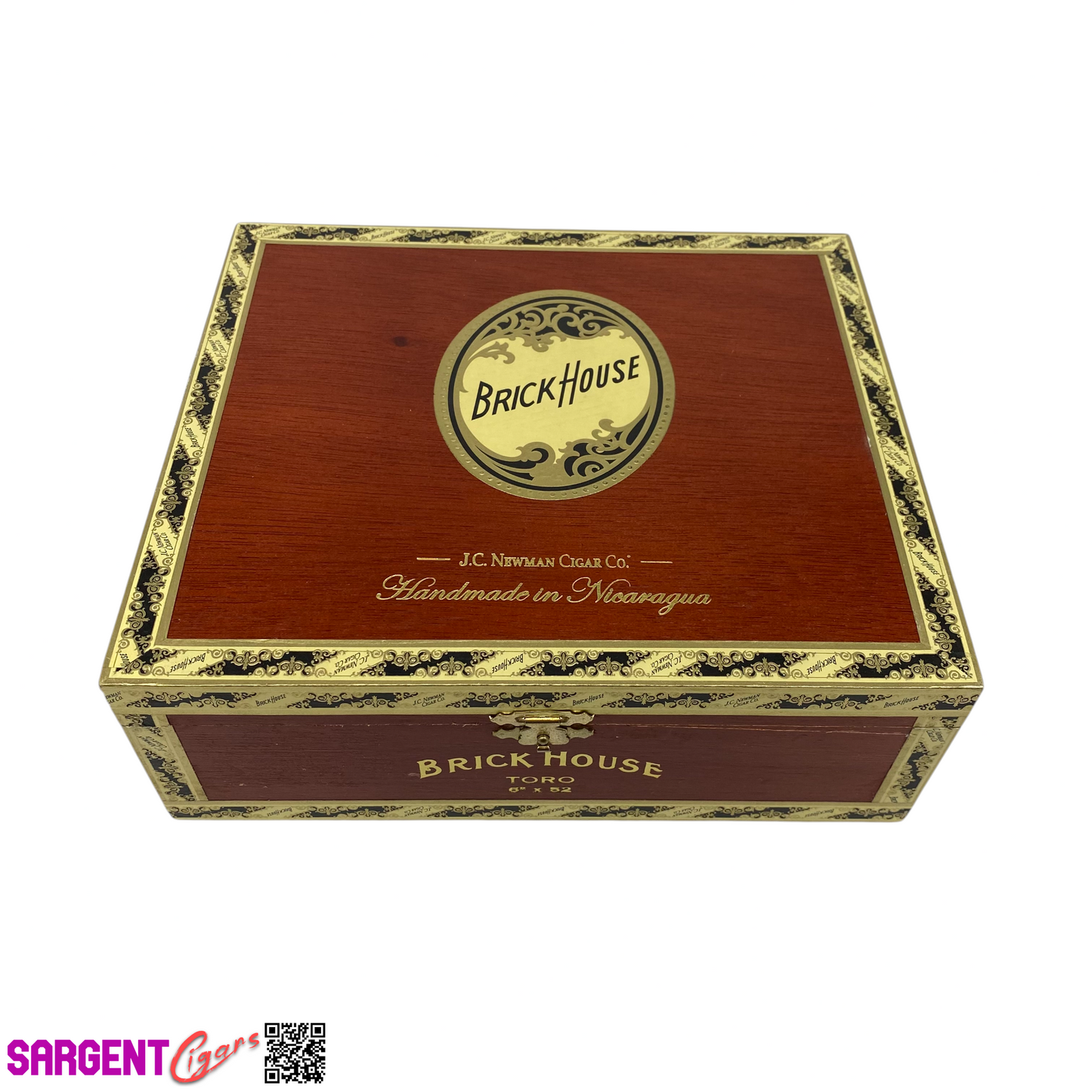 BrickHouse Mighty Mighty Classic Toro Empty Wooden Cigar Box 9.5x7.25x3.25 (1)