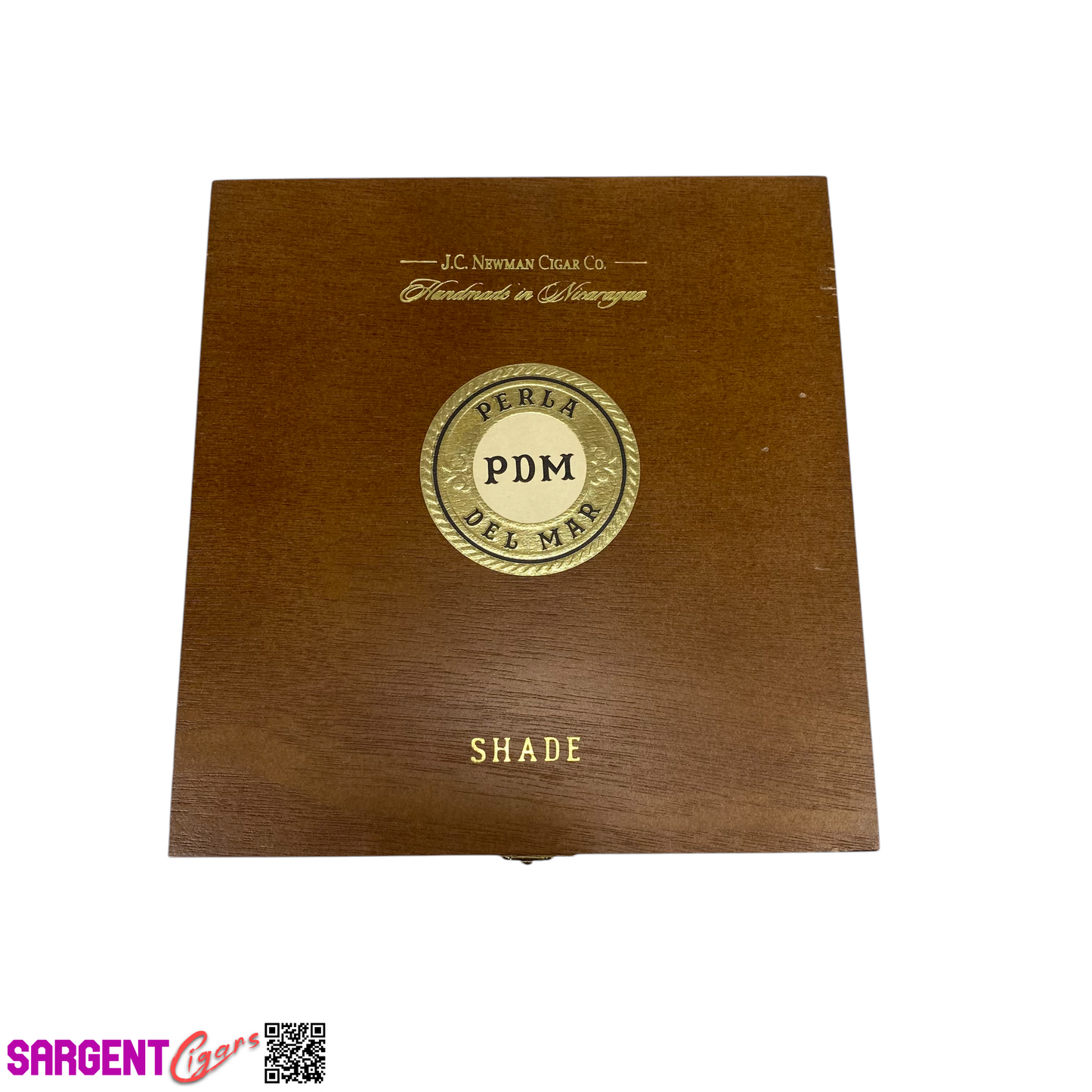 Perla Del Mar Shade Toro Empty Wooden Cigar Box 7x7.5x3.25