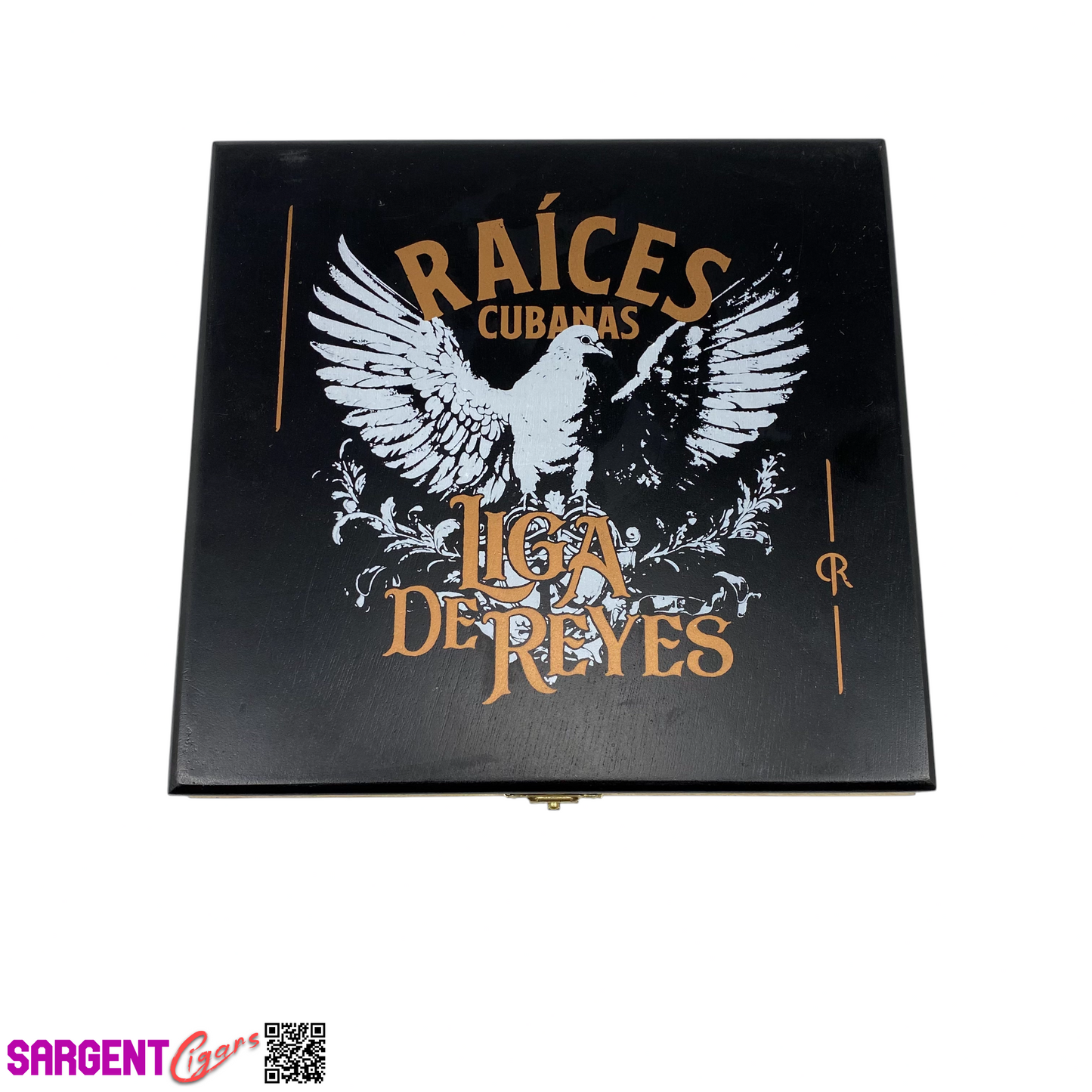 Raices Liga De Reyes Gordo Empty Wooden Cigar Box 7.5x7x3