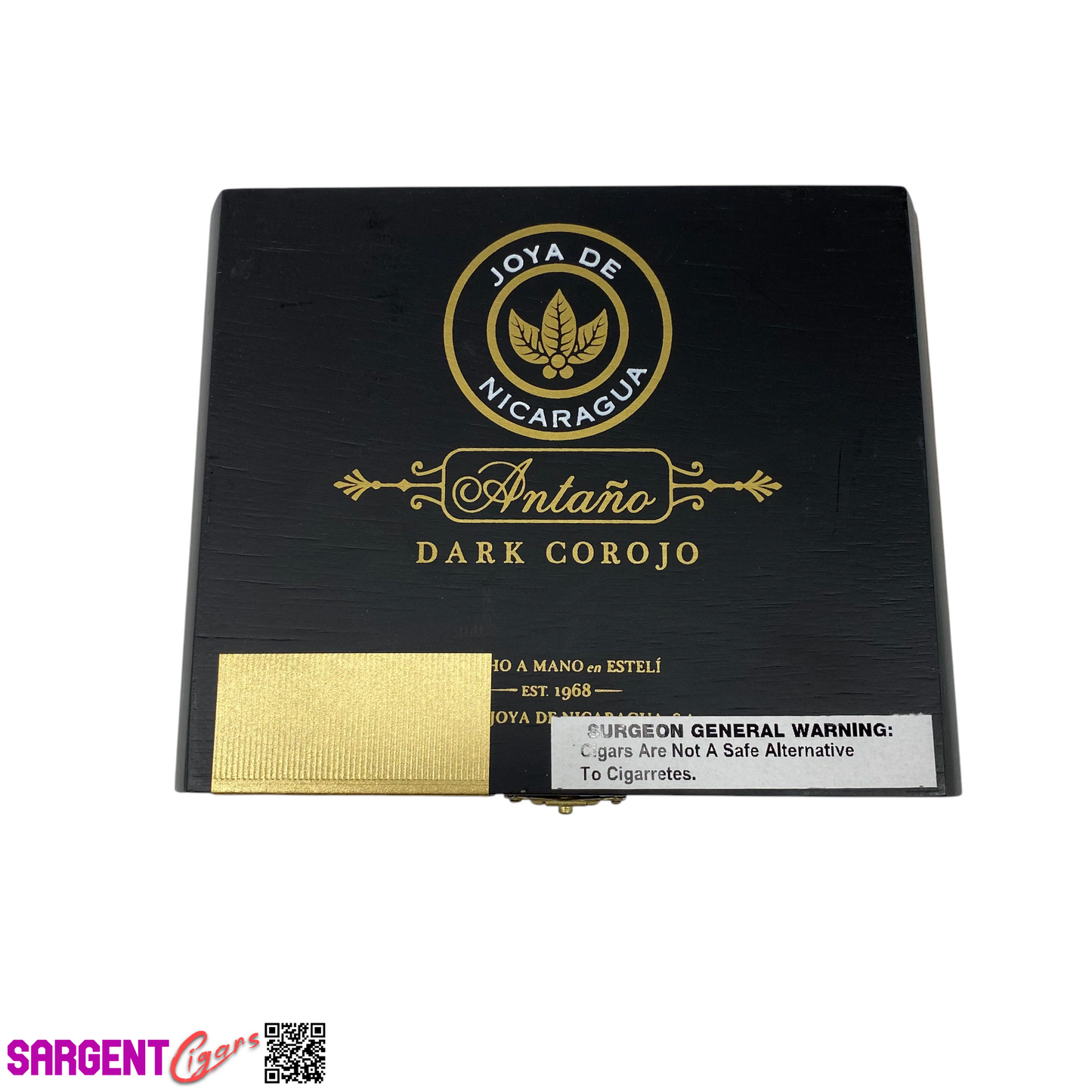 Joya De Nicaragua Dark Corojo Azarosa Empty Wooden Cigar Box 7x5.25x2.75