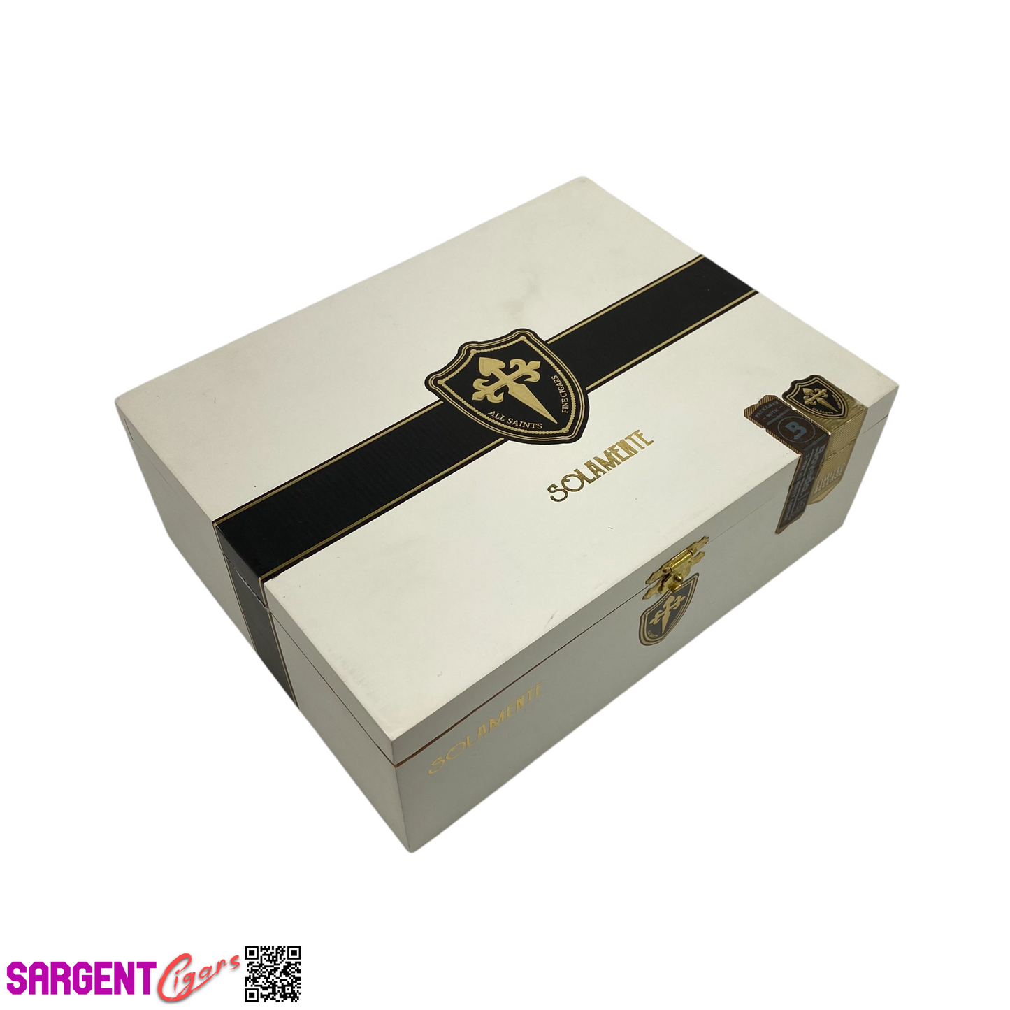 All Saints Cigars Solamente Empty Wooden Cigar Box 8x6.25x3