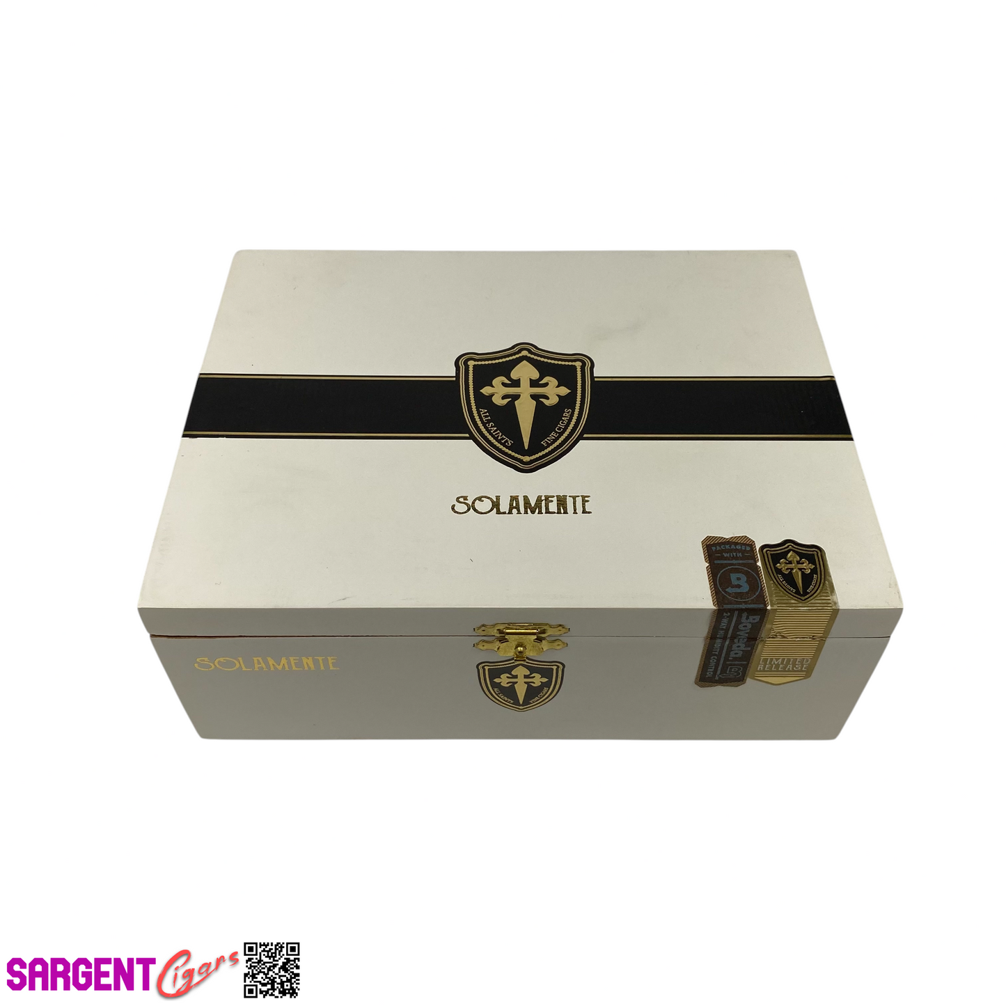 All Saints Cigars Solamente Empty Wooden Cigar Box 8x6.25x3