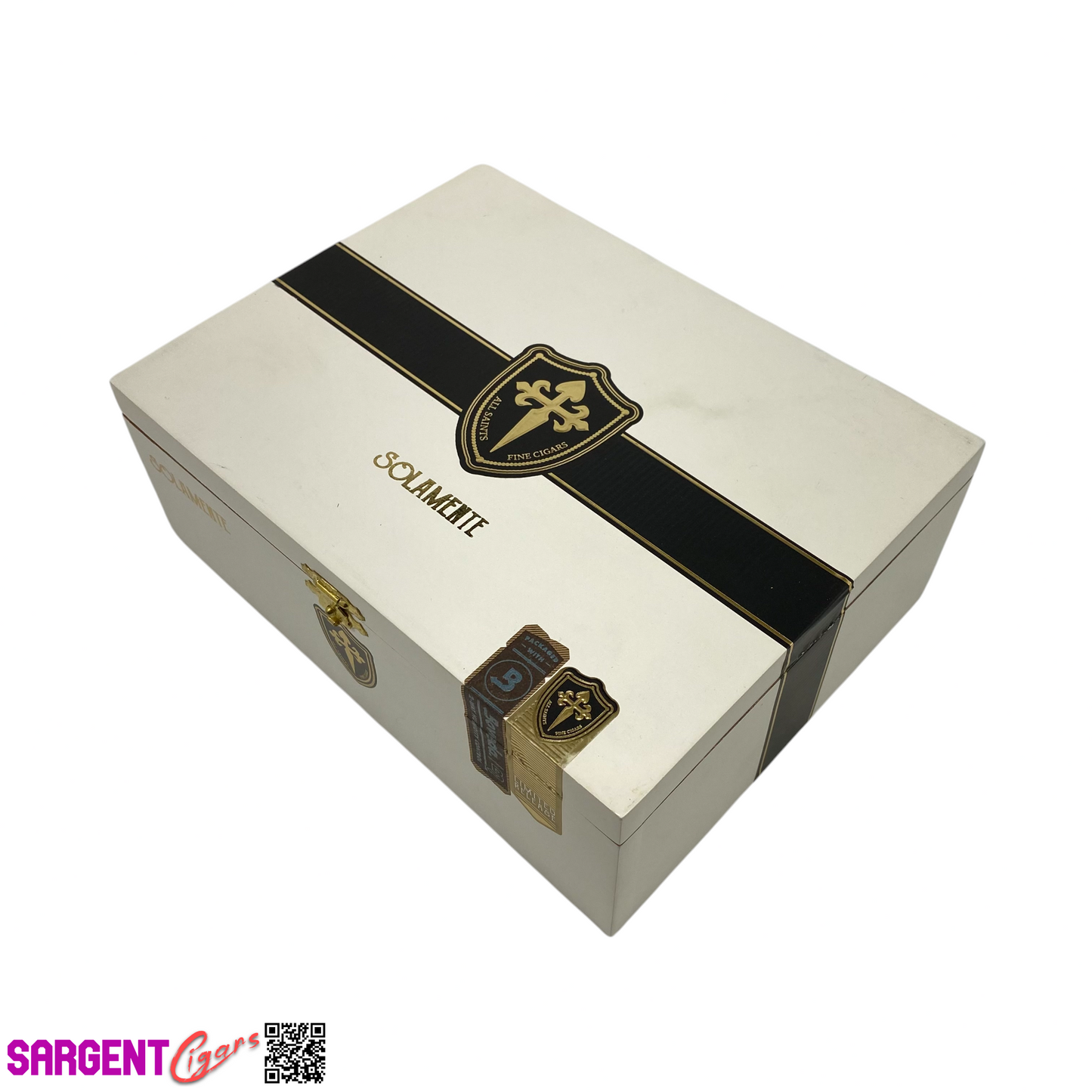 All Saints Cigars Solamente Empty Wooden Cigar Box 8x6.25x3