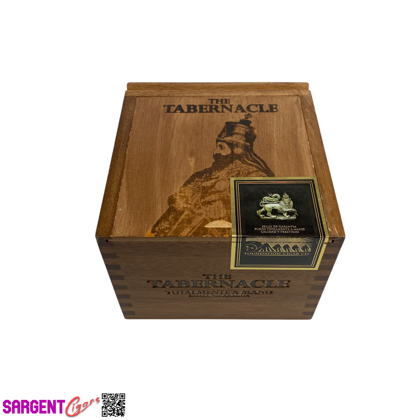 Tabernacle Torpedo Empty Wooden Cigar Box 5.5x6x4.25