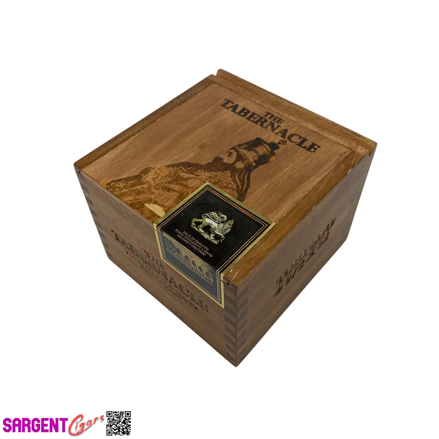 Tabernacle Torpedo Empty Wooden Cigar Box 5.5x6x4.25