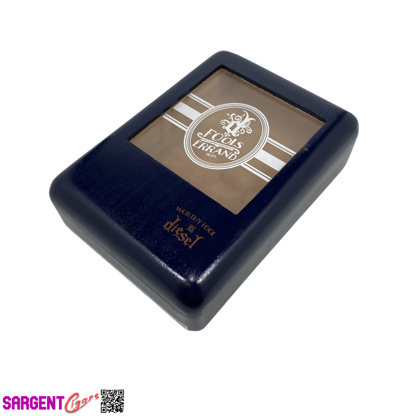 Diesel Worthy Fool Empty Wooden Cigar Box 6x8.75x3