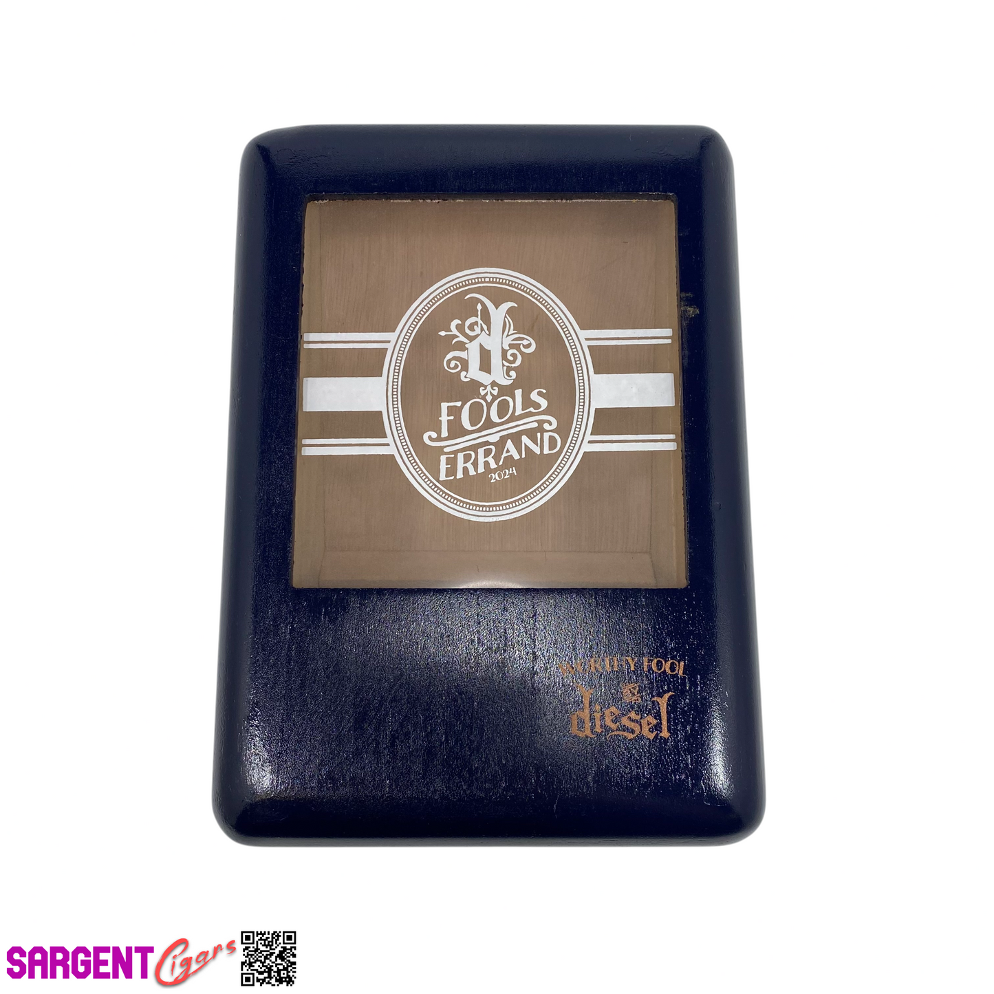 Diesel Worthy Fool Empty Wooden Cigar Box 6x8.75x3