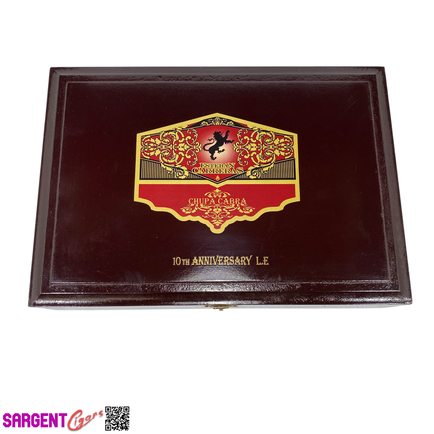 Esteban Carreras Chupa Cabra Sixty Empty Wooden Cigar Box 11x7.75x2.5