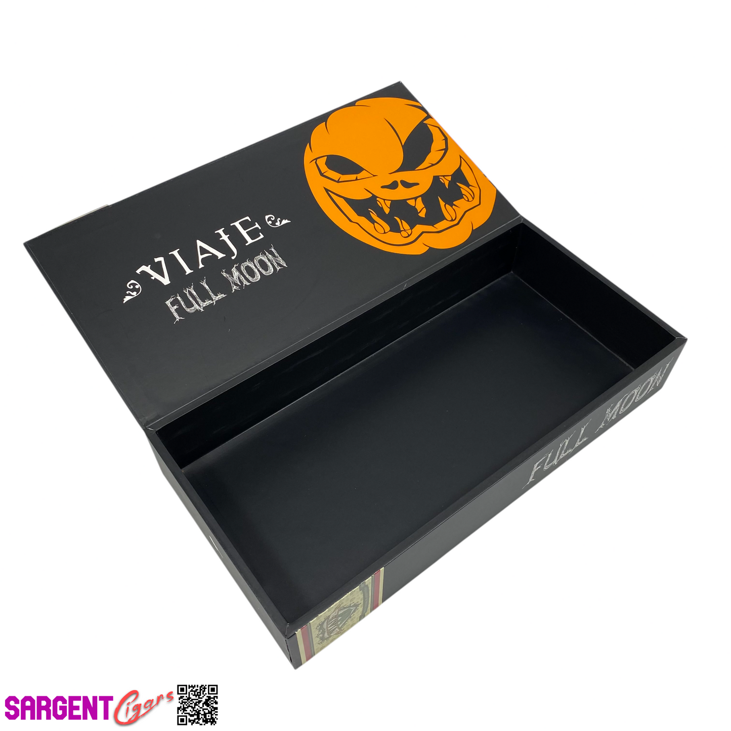 Viaje Full Moon Empty Wooden Cigar Box 11.25x5.5x2.25