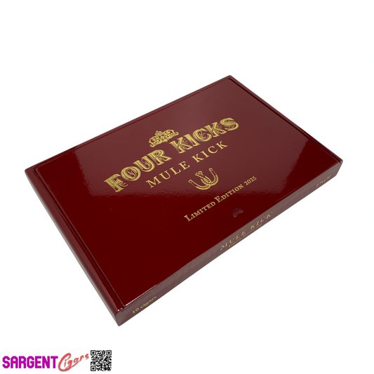 Four Kicks Mule Kick 2025 Empty Wooden Cigar Box 11.25x7.5x1.25