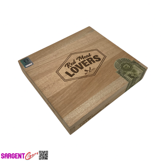 Dunbarton Red Meat Lovers Fritanga Empty Wooden Cigar Box 9.75x9x1.75