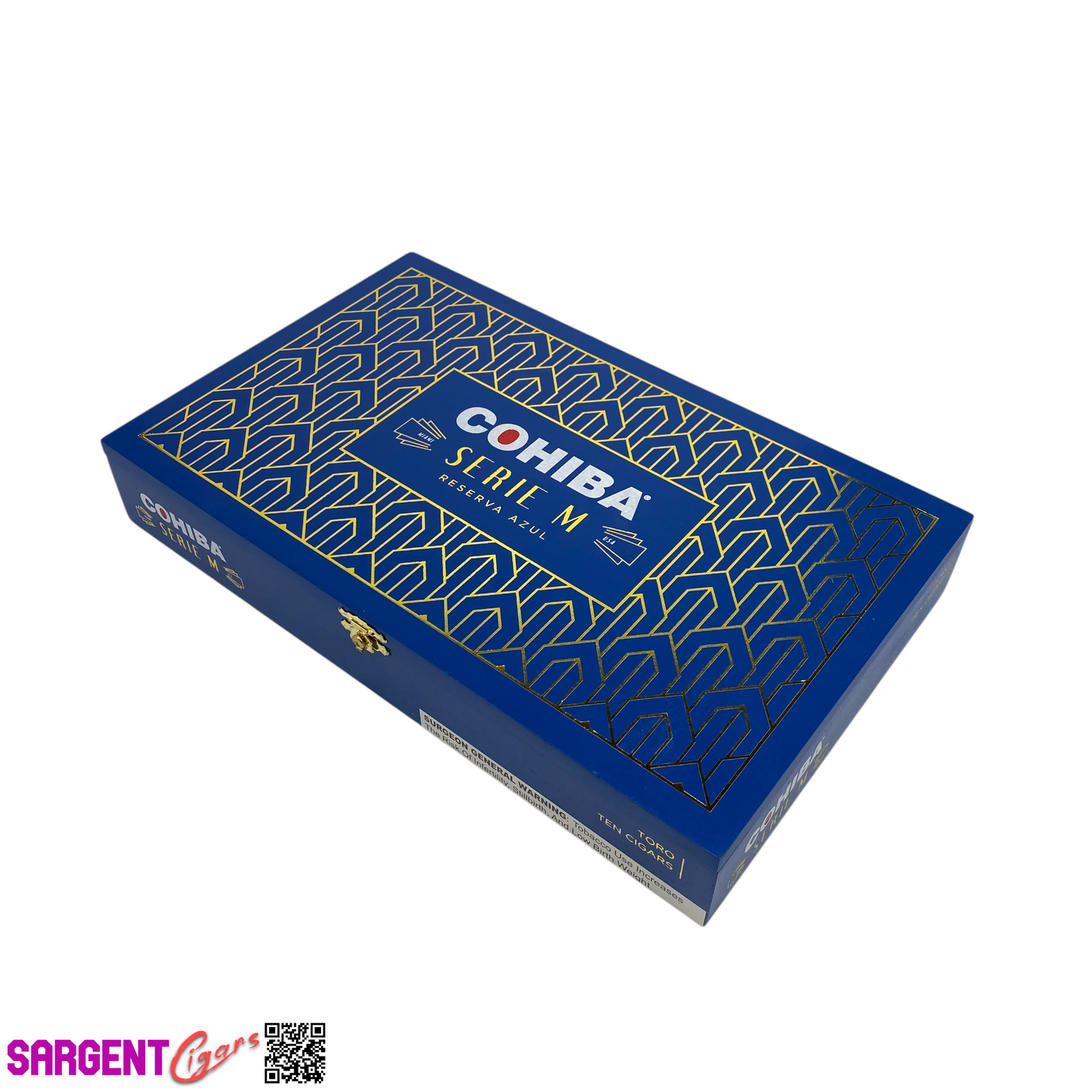 Cohiba Serie M Azul Toro Empty Wooden Cigar Box 12.75x8x2