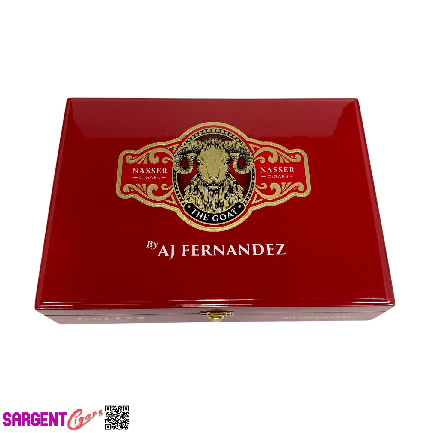 Nasser The Goat Gordo Empty Wooden Cigar Box 10x7.25x2.25