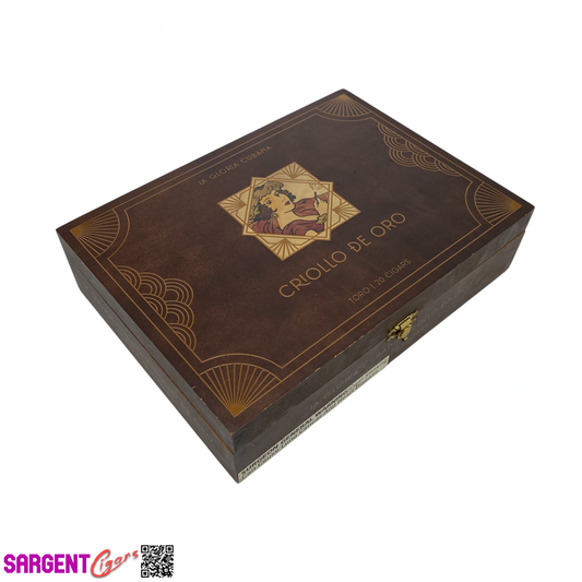 La Gloria Criollo De Oro Toro Empty Wooden Cigar Box 9.5x7x2.25