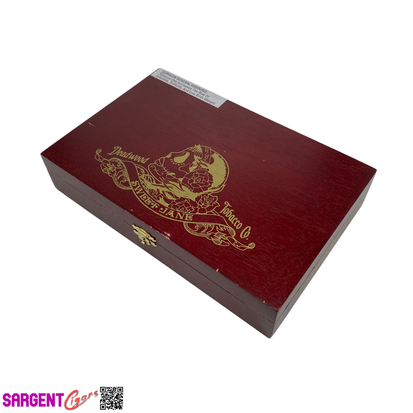 Deadwood Sweet Jane Empty Wooden Cigar Box 10x6.5x2.25 (1)