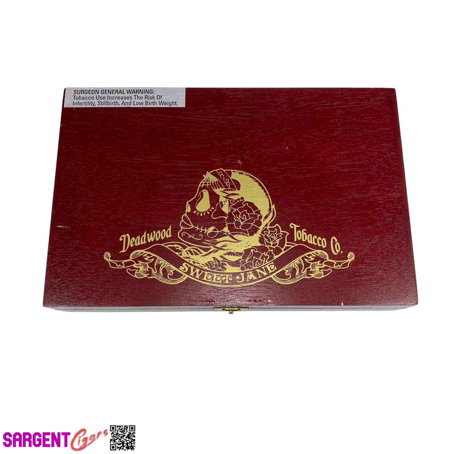 Deadwood Sweet Jane Empty Wooden Cigar Box 10x6.5x2.25 (1)