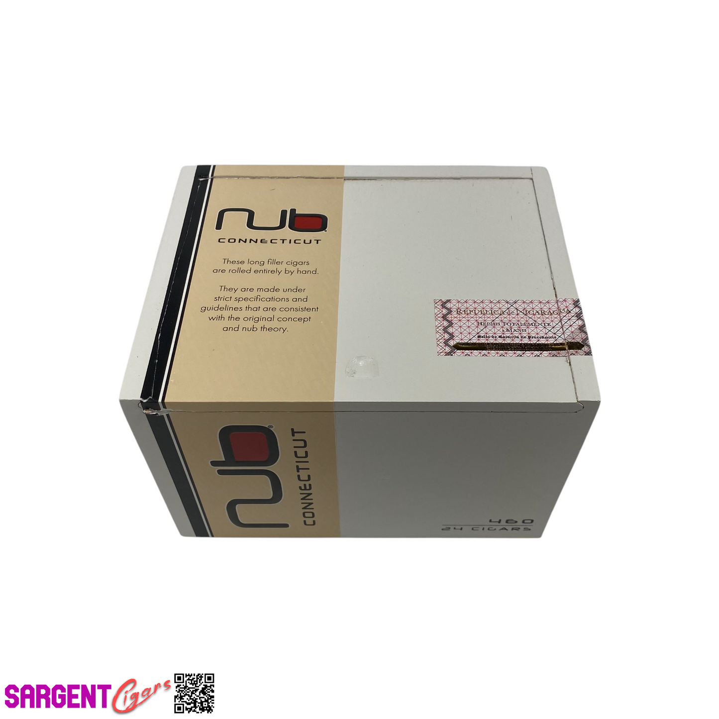 Oliva Nub Connecticut Empty Wooden Cigar Box 6.25x5x4.25