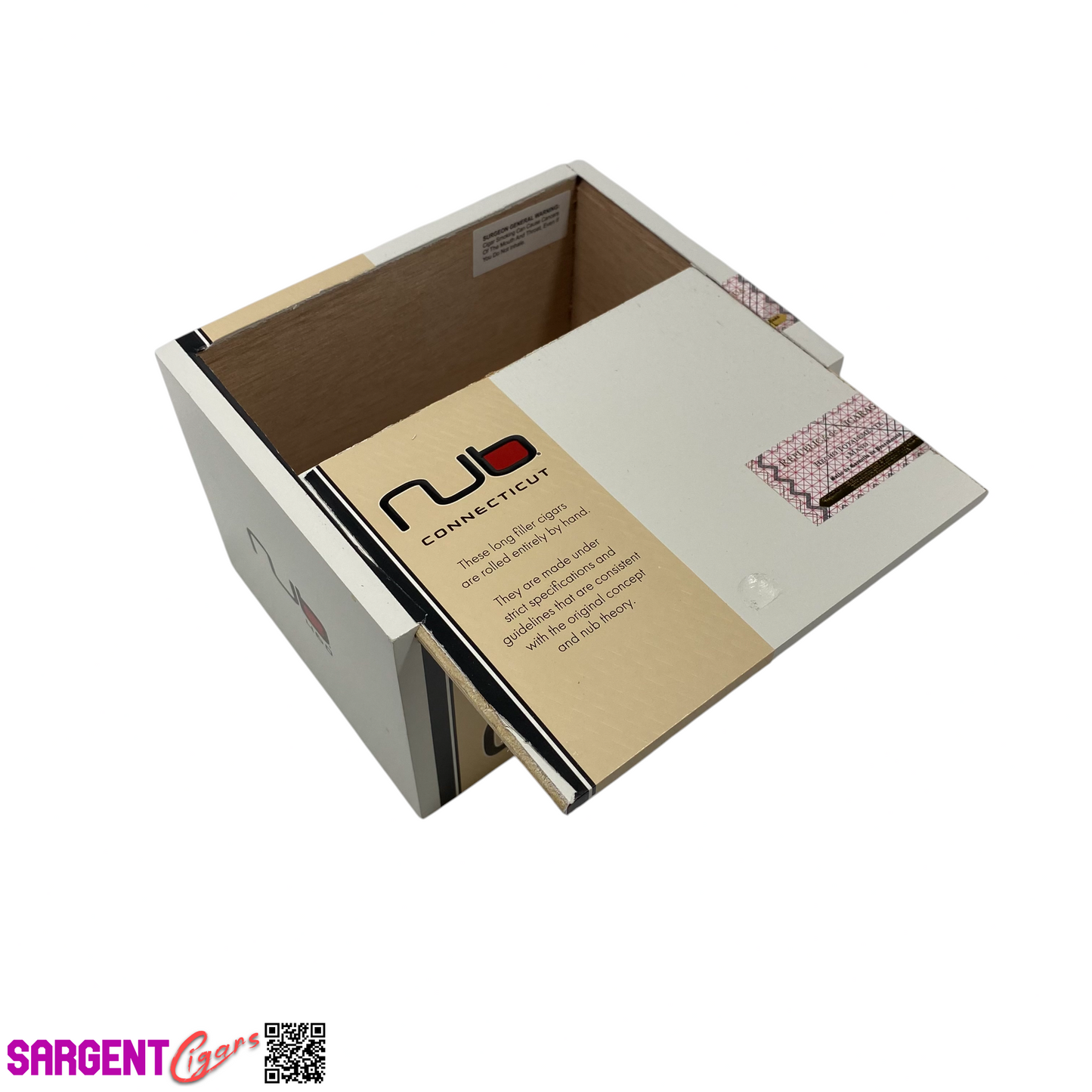 Oliva Nub Connecticut Empty Wooden Cigar Box 6.25x5x4.25