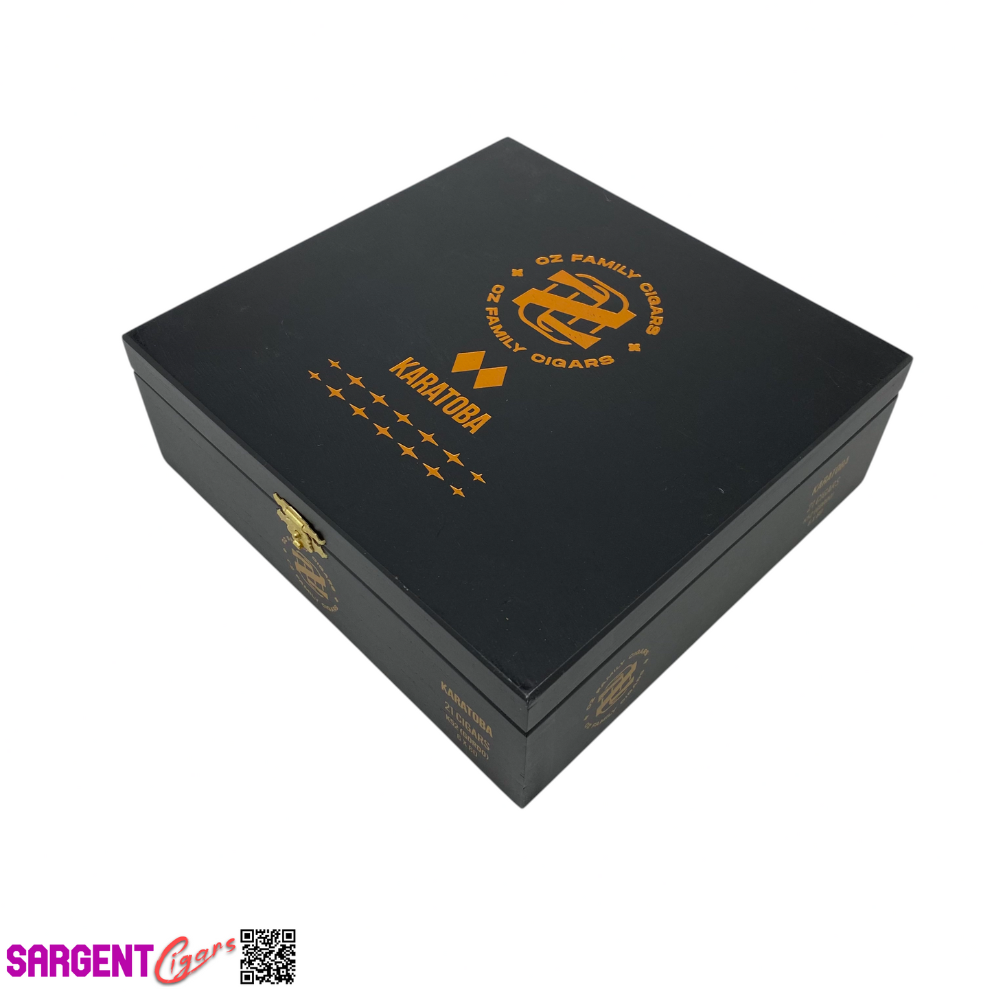 Ozgener Karatoba Gordo Empty Wooden Cigar Box 8x7.5x2.5