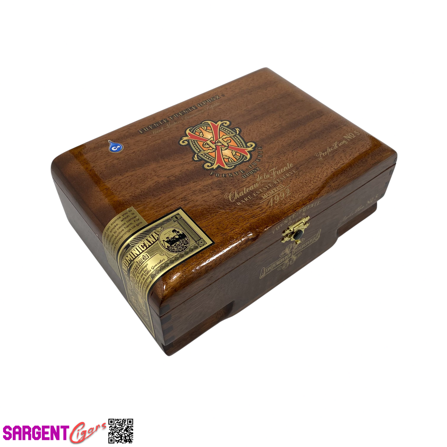 Arturo Fuente Opus X Perfection No5 Empty Wooden Cigar Box 8.5x6x3.25