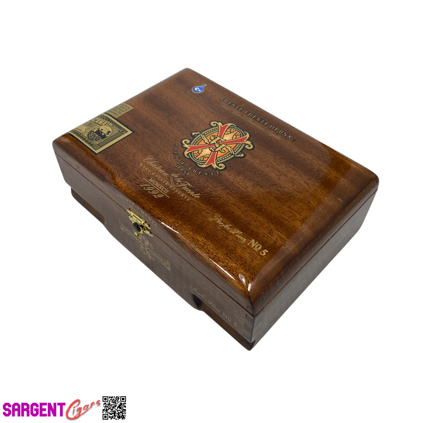 Arturo Fuente Opus X Perfection No5 Empty Wooden Cigar Box 8.5x6x3.25