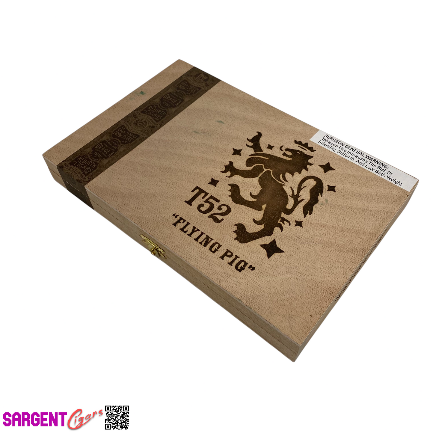 Liga Privada Flying Pig T52 Empty Wooden Cigar Box 10x6.5x1 (1)