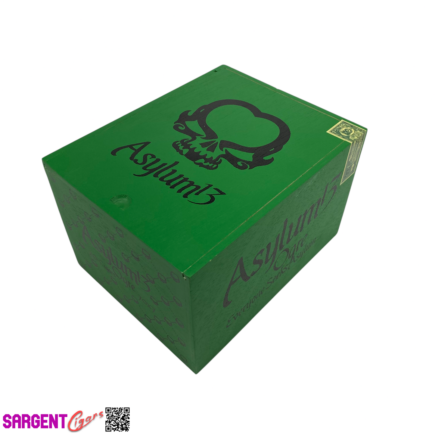 Asylum 13 Ogre 7x70 Empty Wooden Cigar Box 6x7.75x4.75