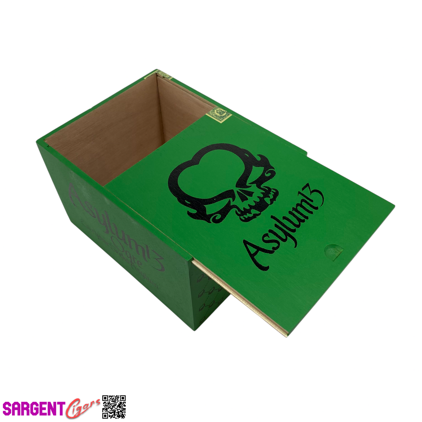 Asylum 13 Ogre 7x70 Empty Wooden Cigar Box 6x7.75x4.75