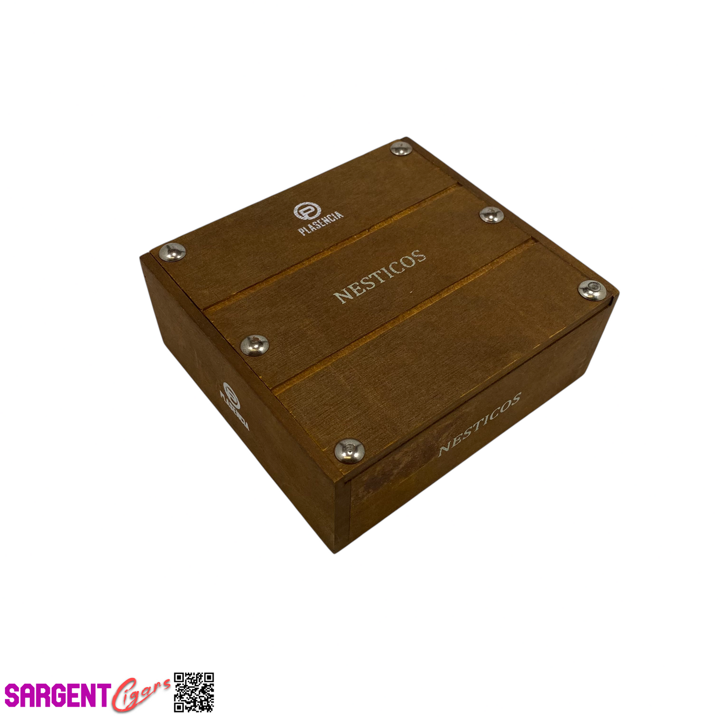 Plasencia Nesticos Empty Wooden Cigar Box 5.75x5.25x2.25