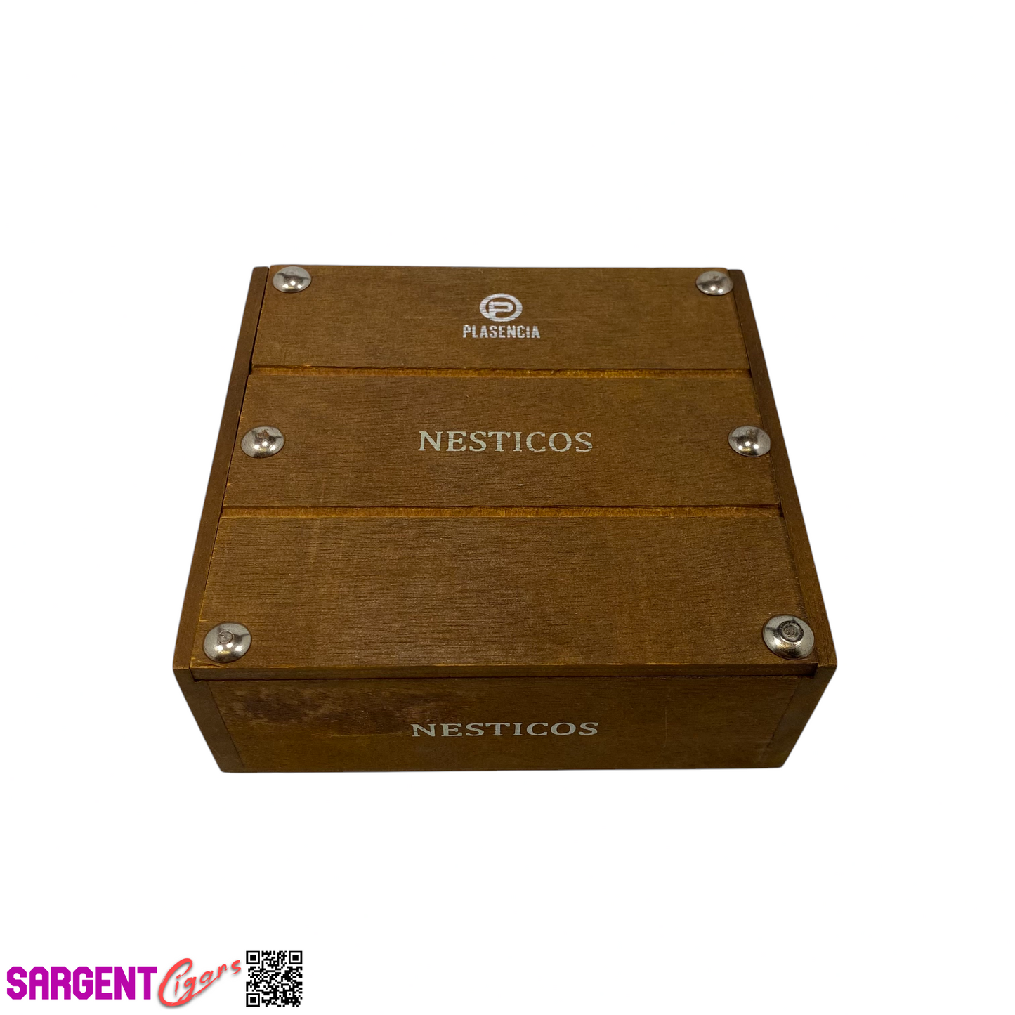 Plasencia Nesticos Empty Wooden Cigar Box 5.75x5.25x2.25