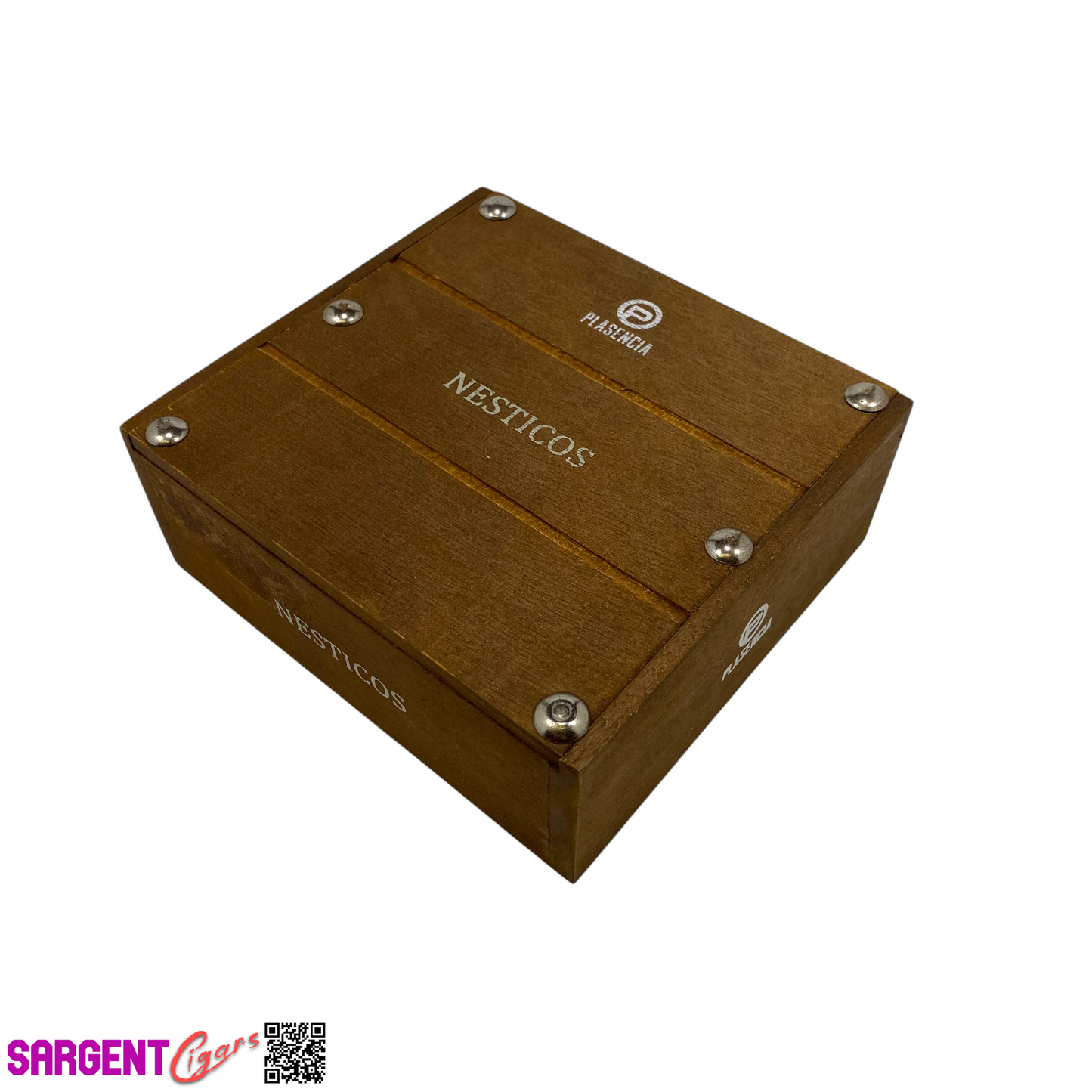 Plasencia Nesticos Empty Wooden Cigar Box 5.75x5.25x2.25